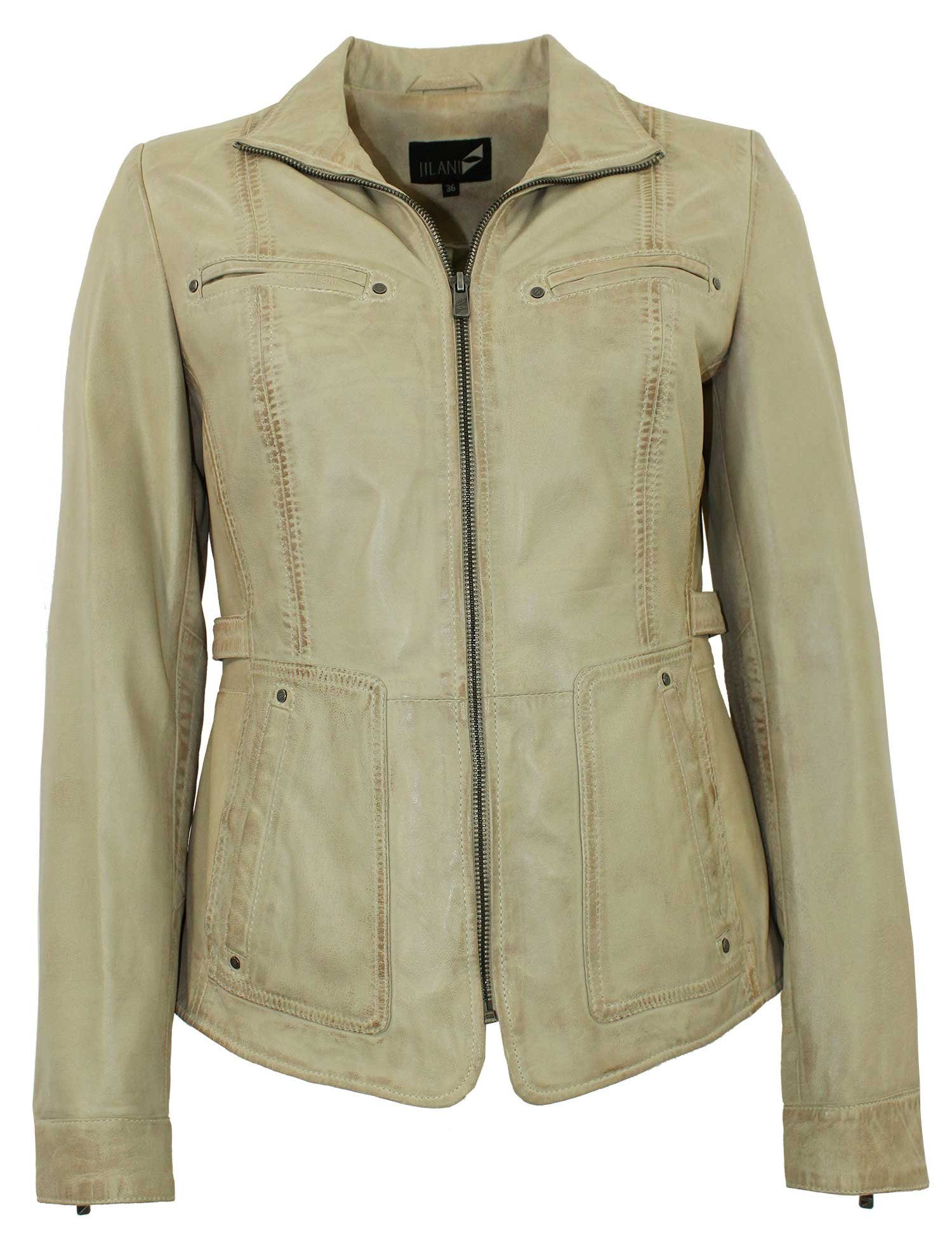 Jilani Lederjacke sportlich-eleganter Style