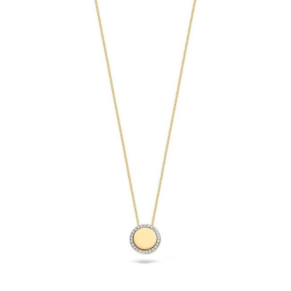 Goldkette BLUSH Halskette 14 Karat Gelbgold Zirkonia 3124YZI