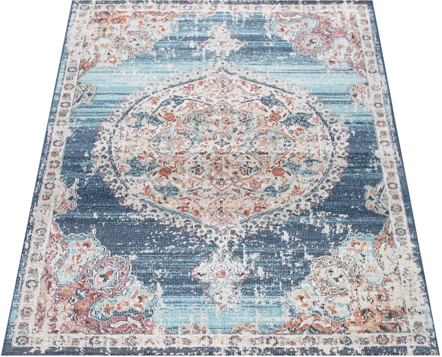 Vintage-Teppich in blau online kaufen | OTTO