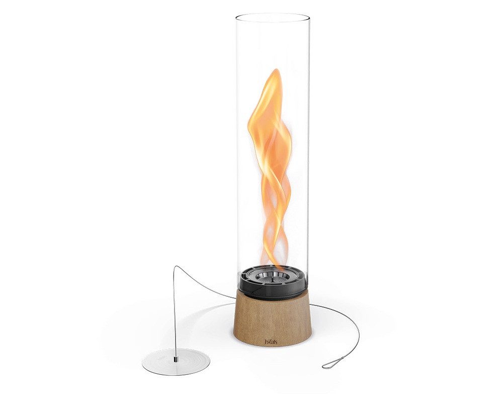 höfats Tischfeuer SPIN air (Packung, rauchfreie Tischfeuerstelle für Indoor und Outdoor), Feuerschale mit Flammenwirbel für Tischdeko, wärmende Feuersäule