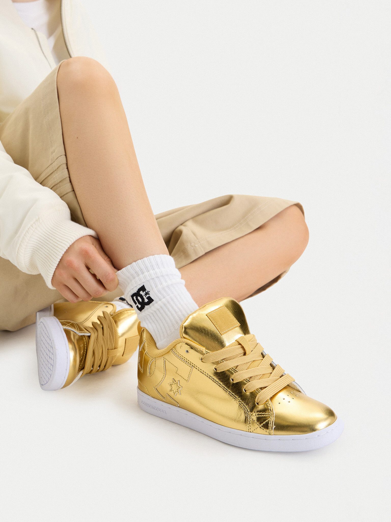 DC Shoes DC Shoes Damen-Sneakers Gold DC SHOES-EO-COURT GRAFFIK DC01662116 Gold Sneaker