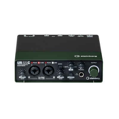 Steinberg Digitales Aufnahmegerät (UR22C Green USB 3 Audio Interface - USB Audio Interface)