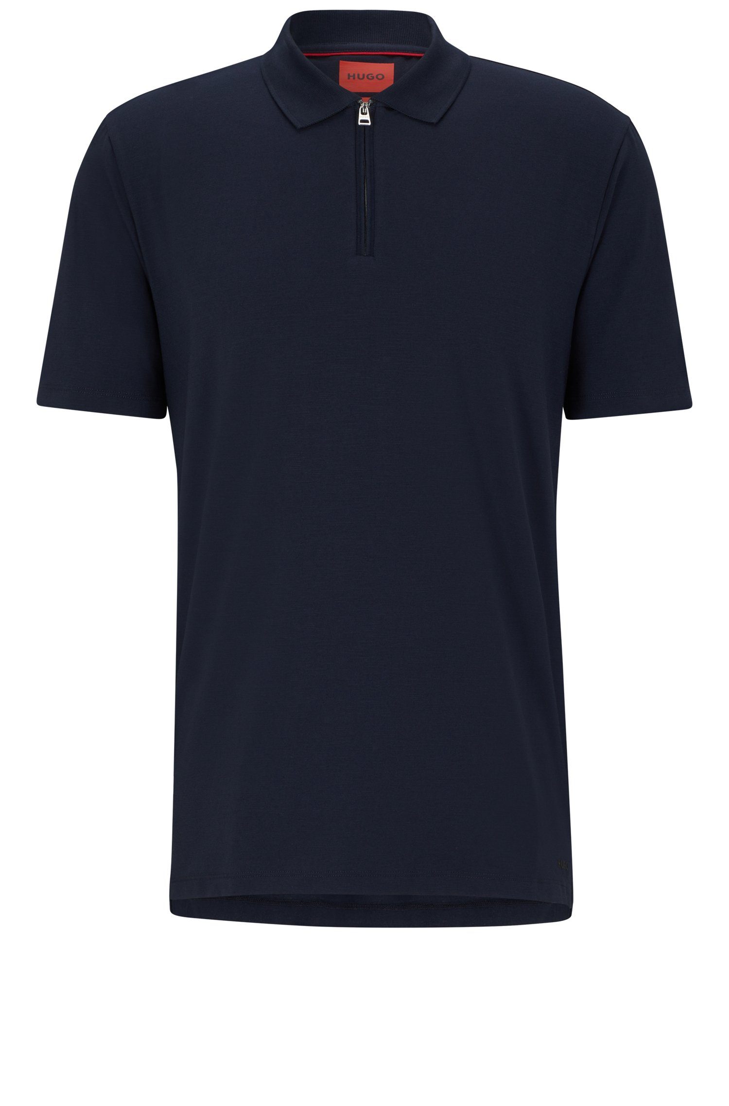 Poloshirt (1-tlg) Blau HUGO Dekok (405)
