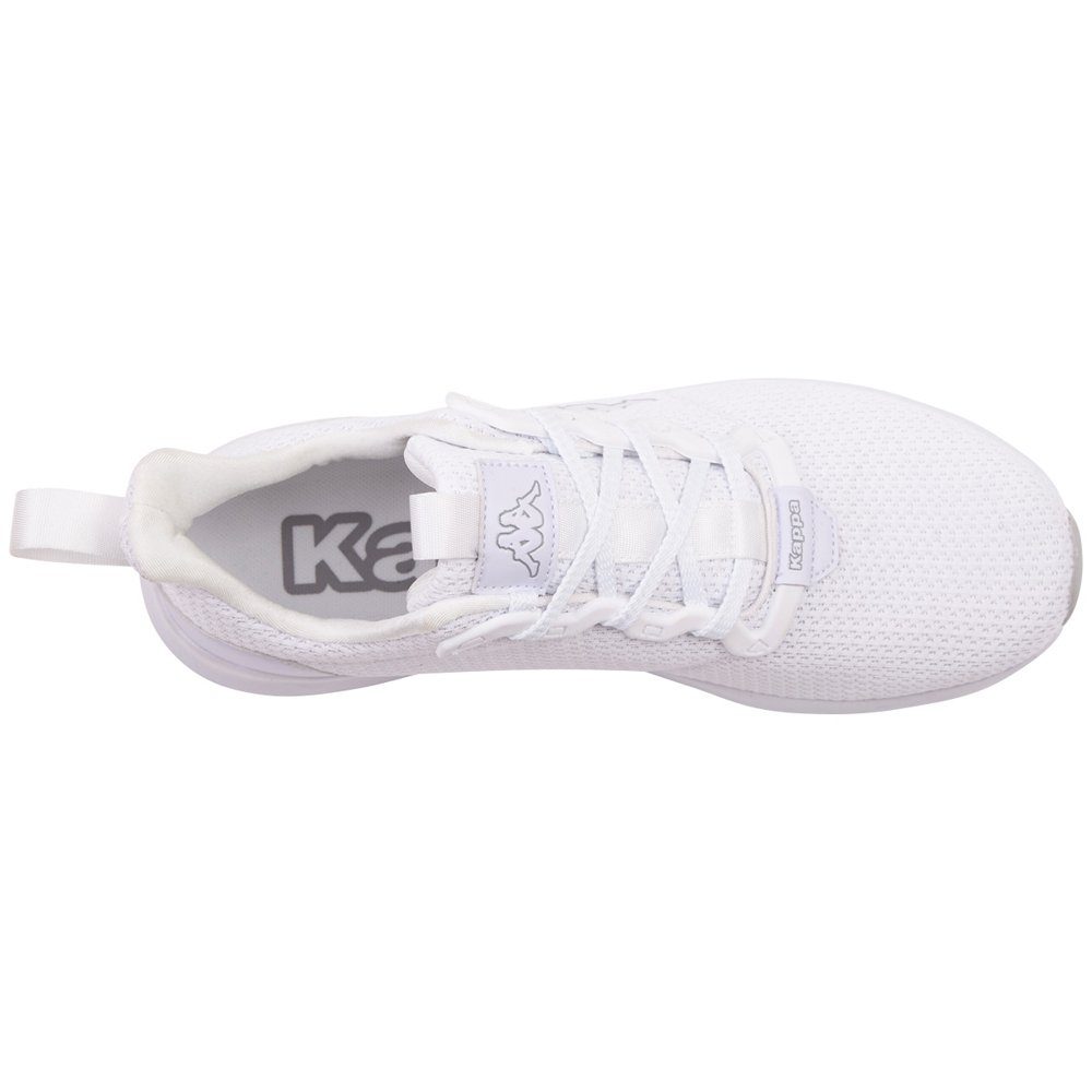 Kappa Sneaker mit neuartiger white-l'grey Lace-Construction