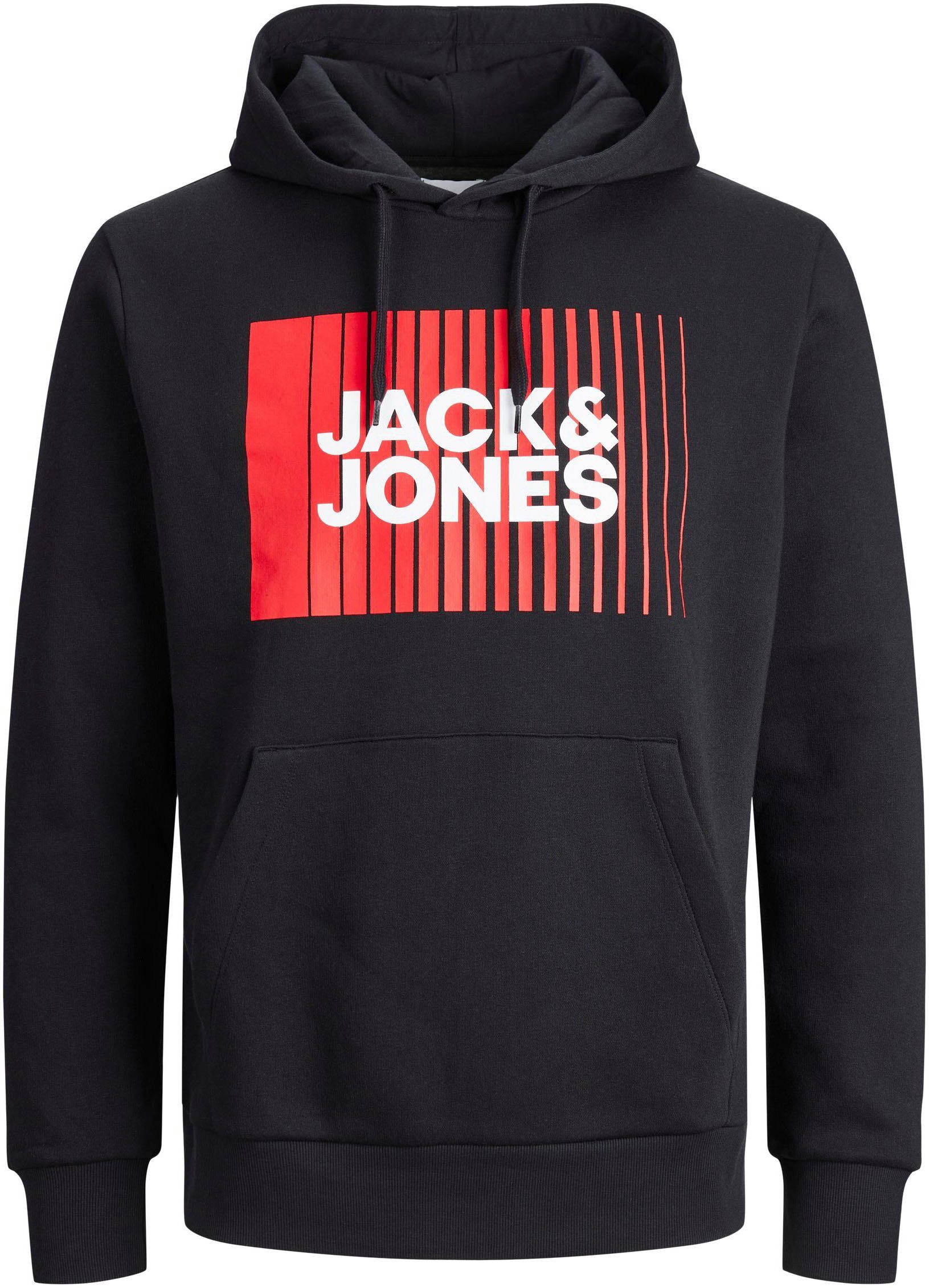 NOOS HOOD PLAY & Black Jones SWEAT Kapuzensweatshirt Jack JJECORP LOGO