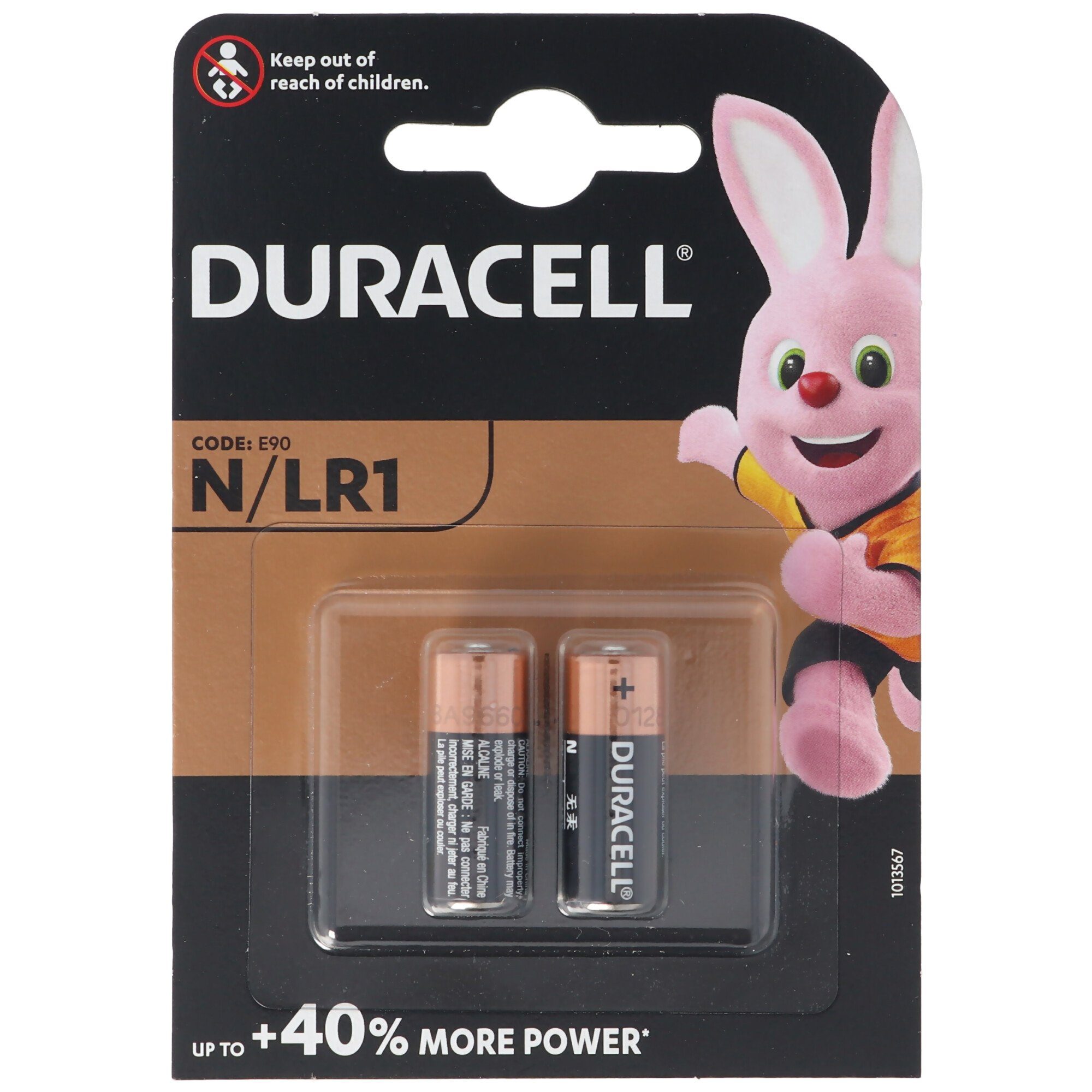 Duracell Duracell MN9100 Alkaline Batterie Lady LR1 Size N 1,5 Volt Batterie U Batterie, (1,5 V)