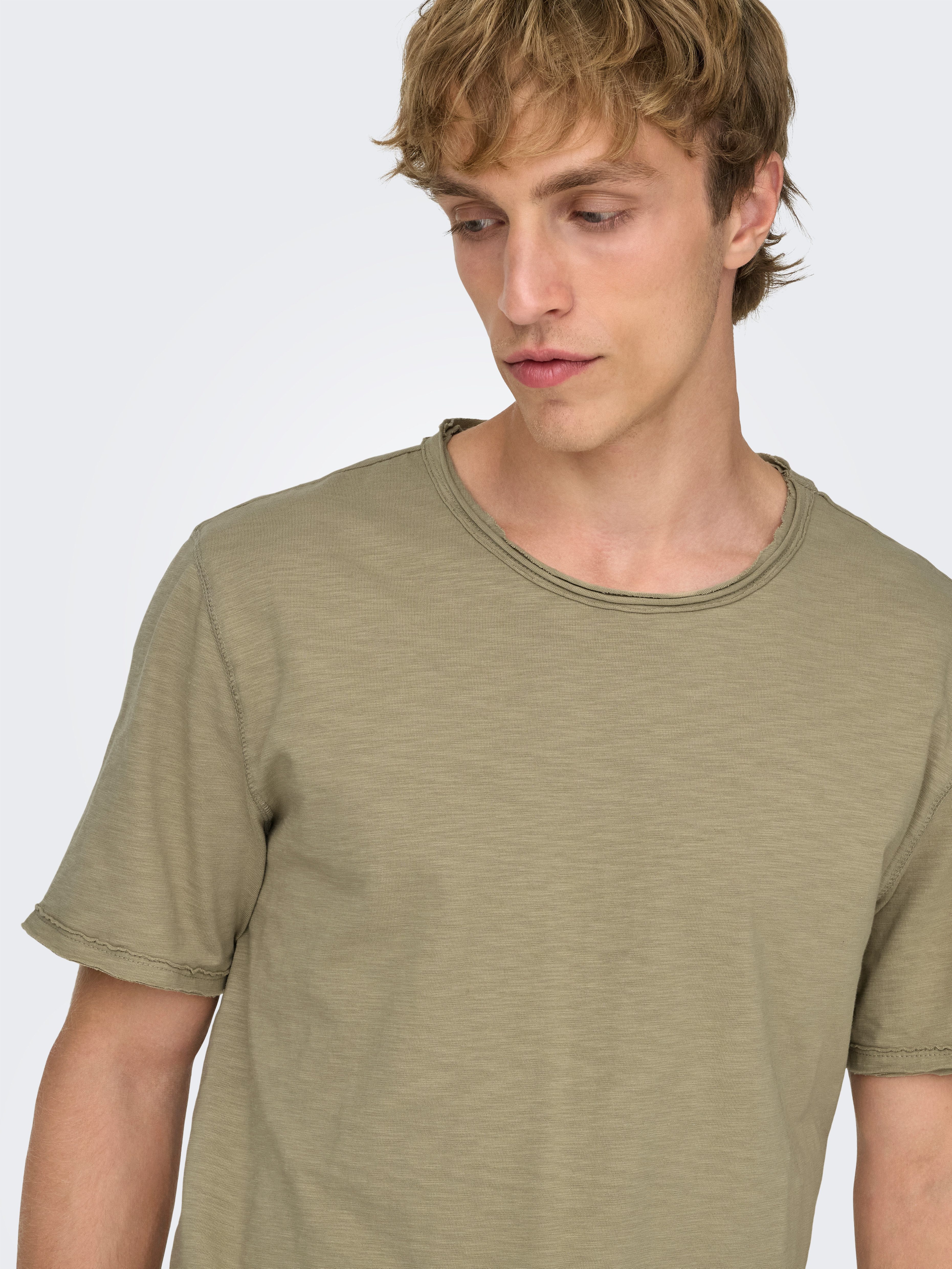 ONLY & SONS T-Shirt ONSBENNE LONGY SS TEE NF 7822 NOOS