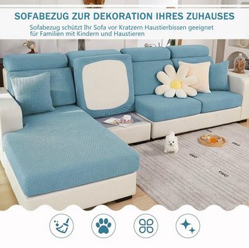 Sofahusse sofabezug L form Ecksofa, Stretch, Universal, Coonoor, für Wohnaccessoires Sofaschoner