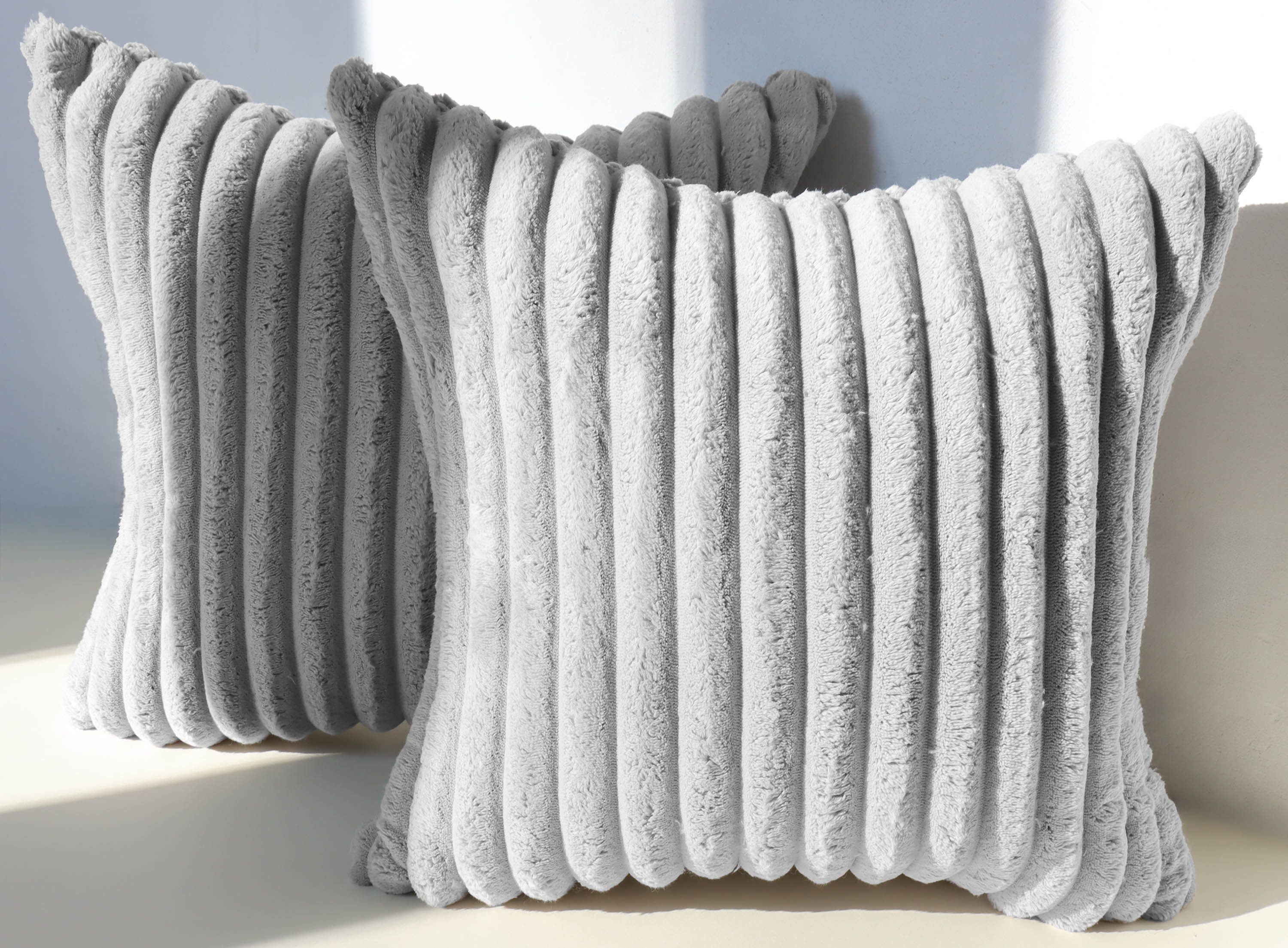 Amilian Kissenbezüge 2er Set - Dekokissenbezug - Kissenhüllen - Zierkissenbezüge, (2 Stück), (40x40 cm) Kissenbezug für Sofa, Dekokissen, Kissen, Zierkissen