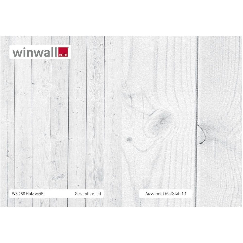 winwall Duschrückwand Duschrückwände ALU-Verbundplatte Dekor: Holz weiß, (1-tlg), Wandverkleidung aus Alu. € 11,50