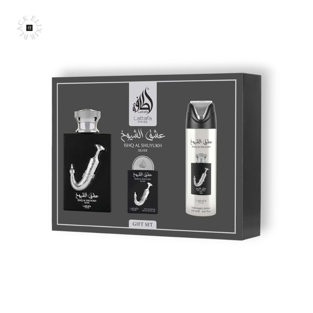 Lattafa Duft-Set Lattafa Pride Ishq al Shuyukh Silver Giftset
