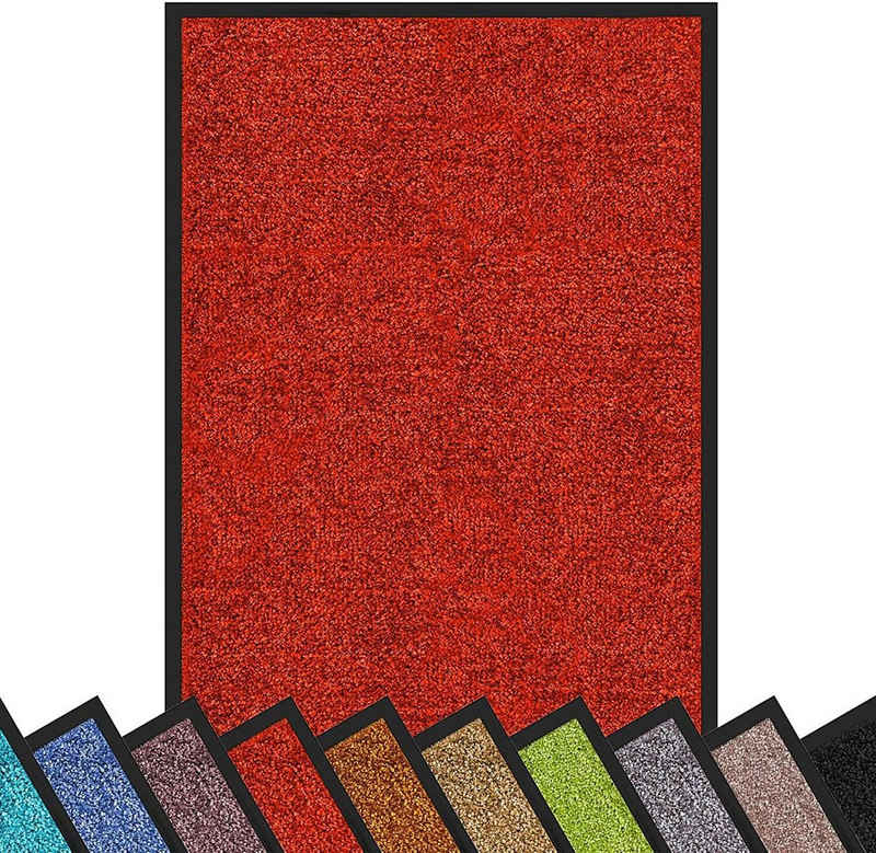 Fußmatte »Rhine, waschbare & leistungsstarke Fußmatte, Sauberlaufmatte mit Rutschfester Rückseite«, Color Your Life, rechteckig, Höhe 6 mm, Erhältlich in vielen Größen