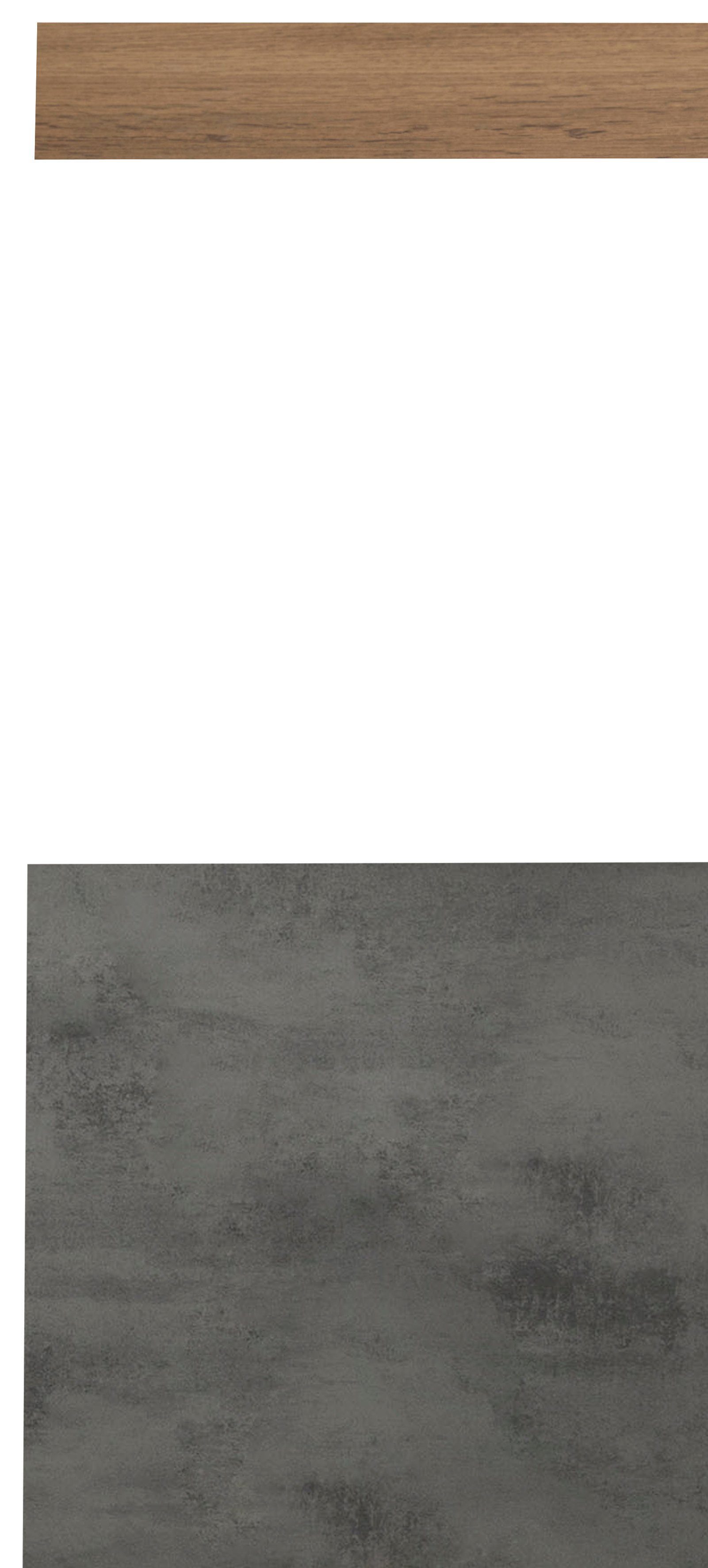 MÖBEL Spülenschrank breit, HELD cm 110 beton Oxid/wotaneichefarben inkl. | Tür/Sockel Samos wotaneichefarben Geschirrspüler für