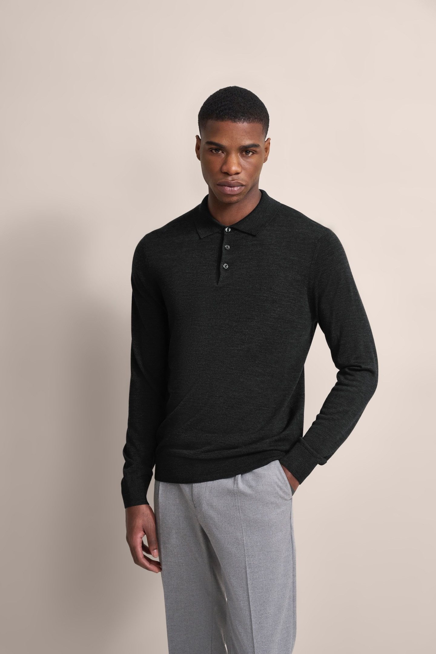 bugatti Langarm-Poloshirt in moderner Optik günstig online kaufen
