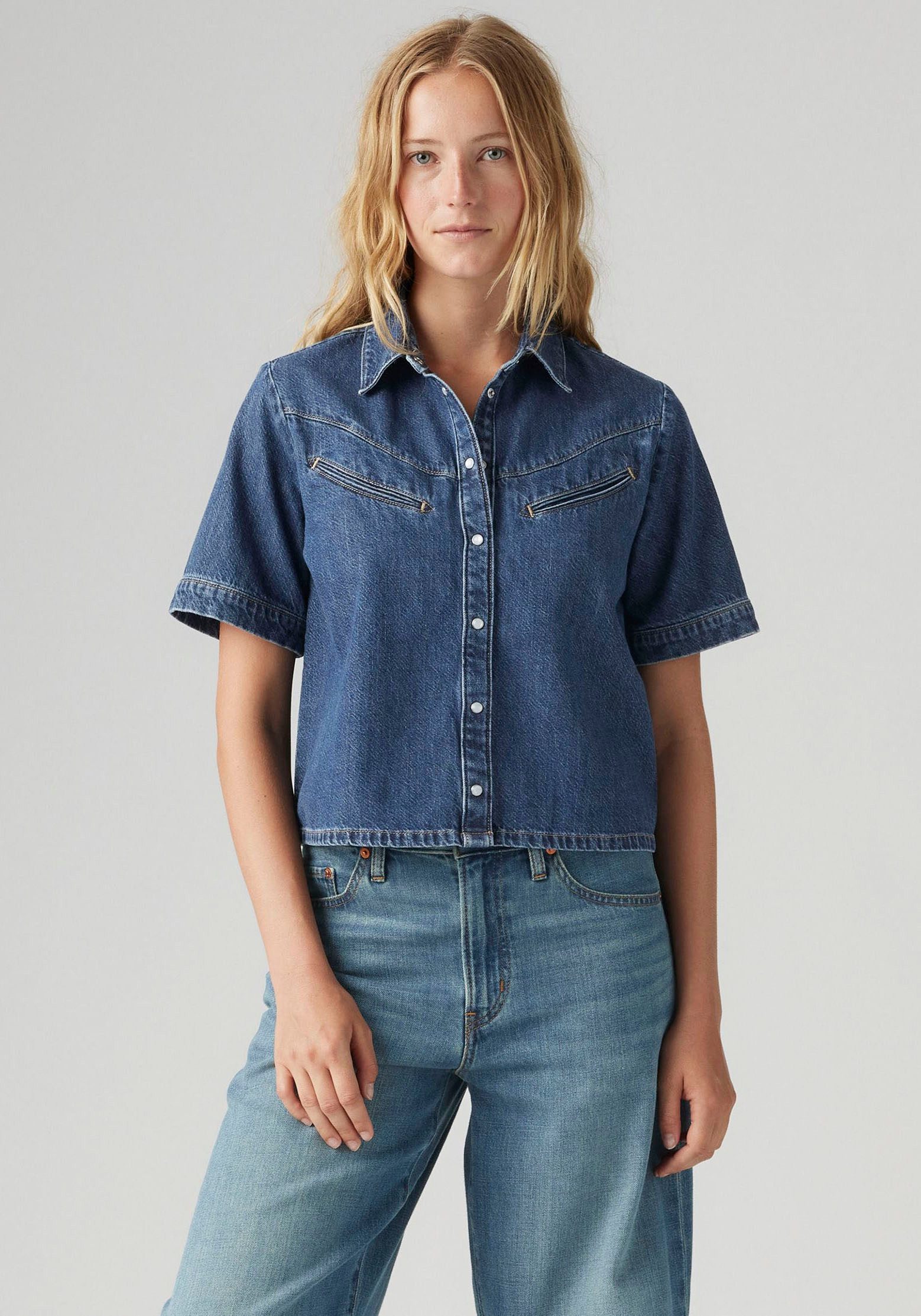 Levi's® Jeansbluse RINOA kurz, mit Druckknöpfen günstig online kaufen