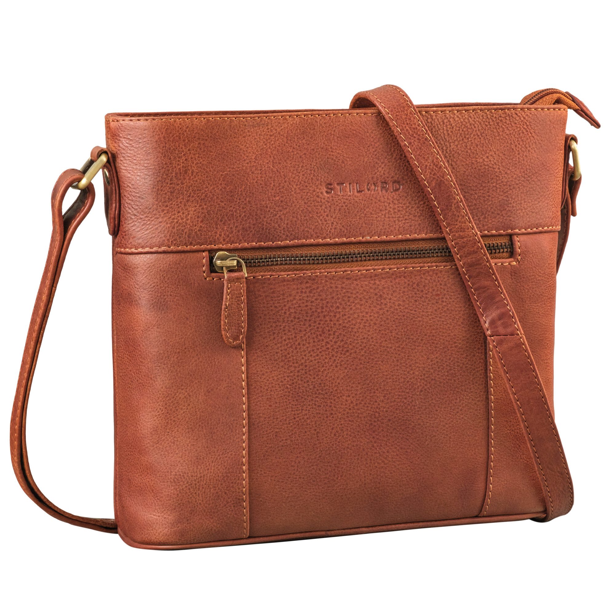 STILORD Handtasche "Medina" Elegante Handtasche Damen Mittelgroß Leder Umhängetasche