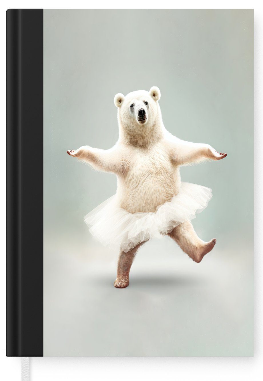 Weiß - 98 Tiere Kinder, - A5, Tutu MuchoWow Notizbuch Haushaltsbuch Eisbär Merkzettel, - Porträt Seiten, - Tagebuch, Journal, - Notizheft,