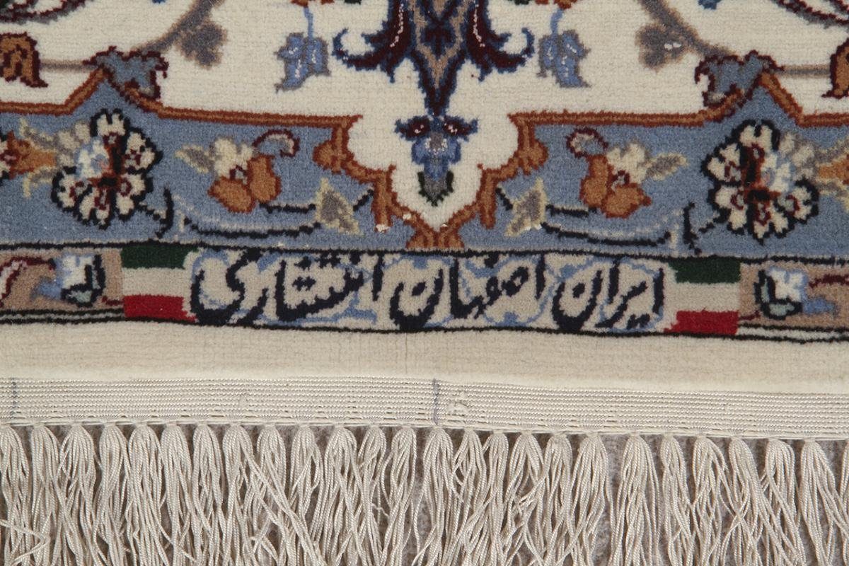 rechteckig, Orientteppich, Seidenkette 154x232 Orientteppich 6 Trading, Nain Handgeknüpfter mm Isfahan Höhe: