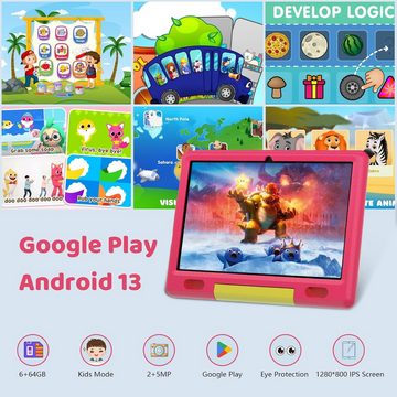 Cheerjoy Kinder's 6(2+4) GB RAM 5000mAh Elternsteuerung mit stoßfestem Gehäuse Tablet (10", 64 GB, Android 13, Spielerisch Lernen: Innovatives Kinder-Unterhaltungsgerät)