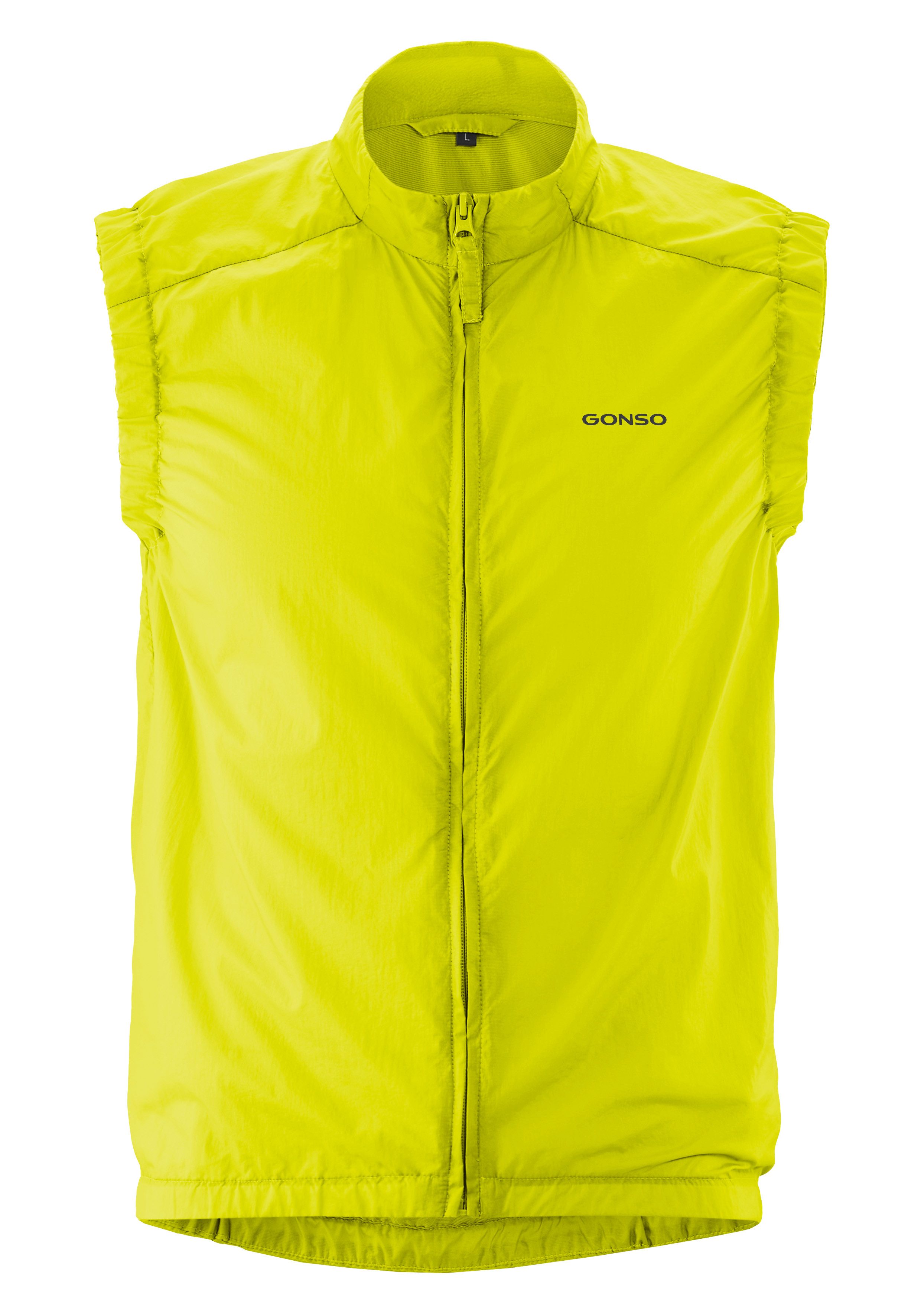Gonso Funktionsweste Adventure Vest Wind M Herren Weste, leichte und winddichte Fahrradweste mit Rückentasche
