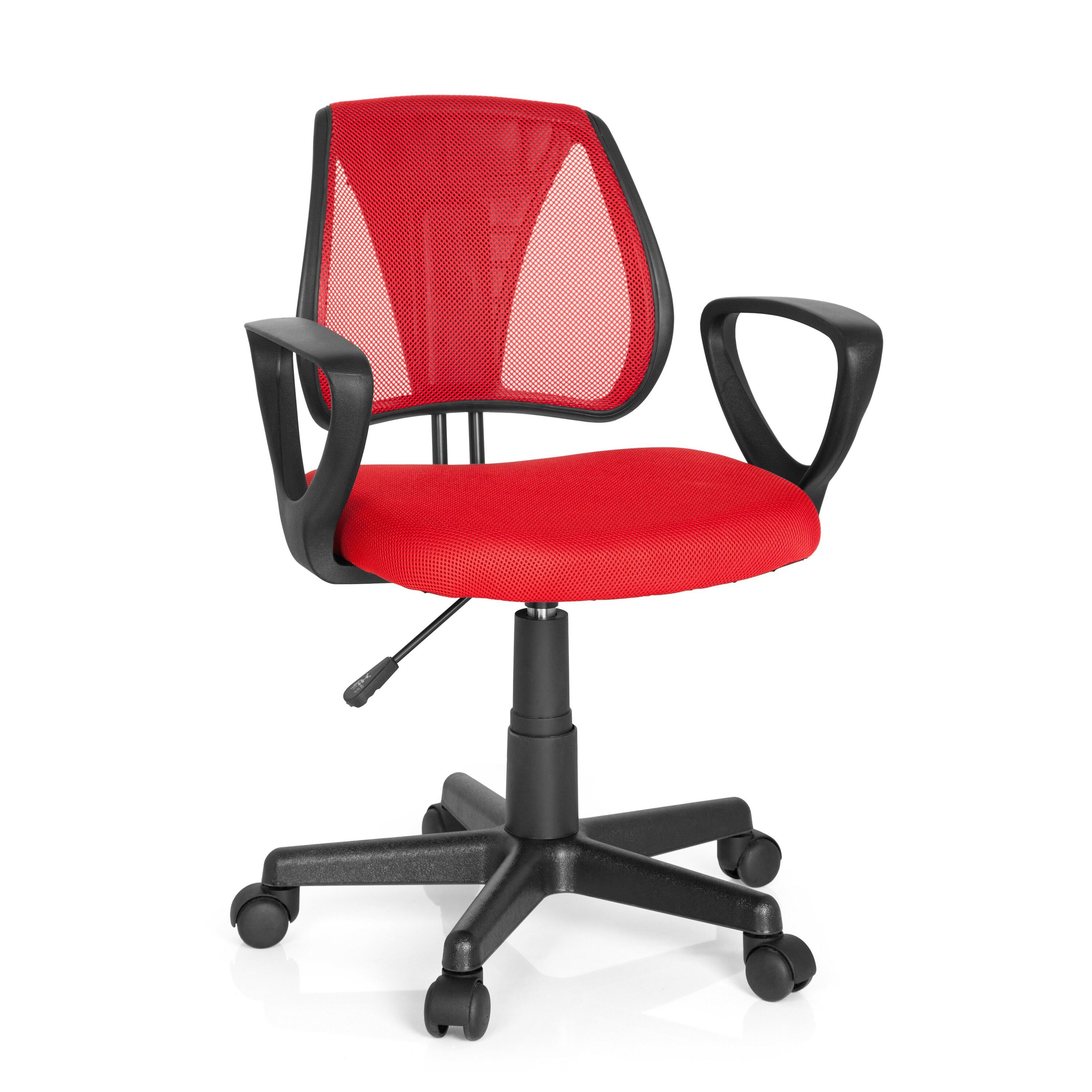 hjh OFFICE Drehstuhl Kinderdrehstuhl Kiddy Cd Stoff / Netzstoff (1 St), Kinder Bürostuhl mitwachsend, ergonomisch