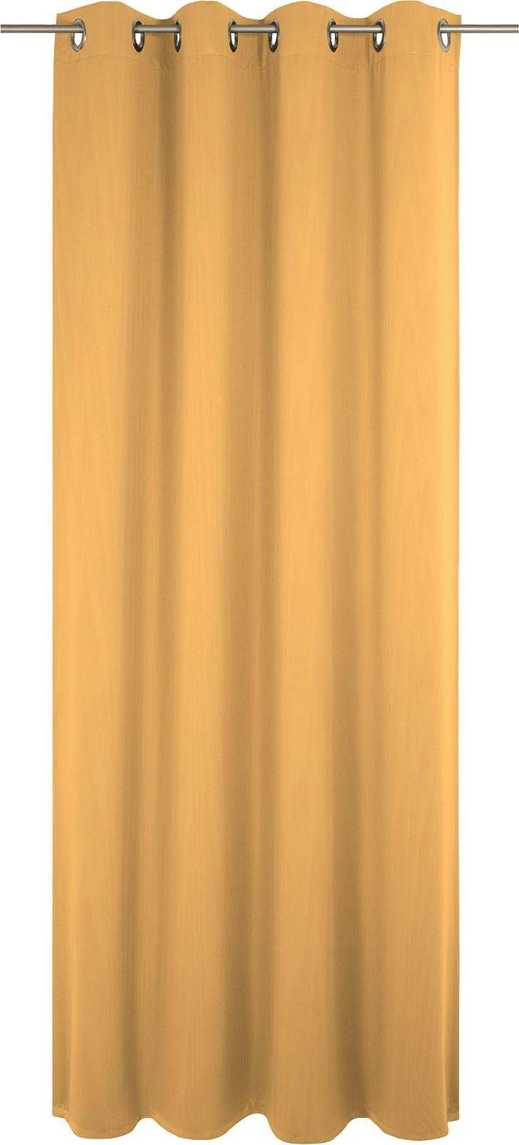 Vorhang Uni Light Collection, Adam, Ösen (1 St), blickdicht dunkelgelb