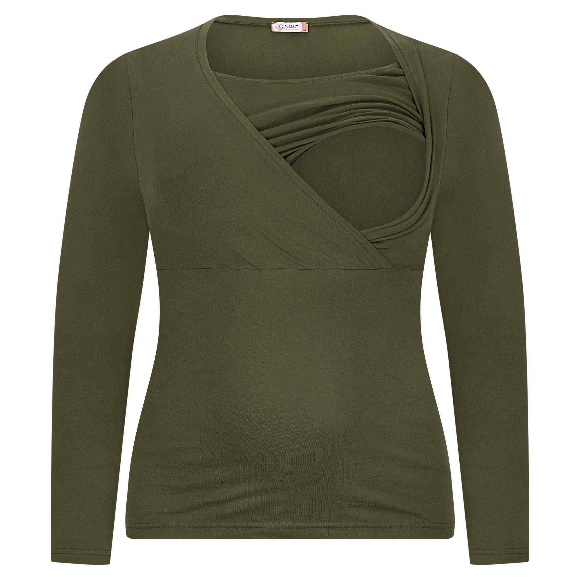 M.M.C. Stillshirt Langarm Umstandsshirt 3er Set Stillmode (3-tlg) Umstandsmode – Bild 5 von 5