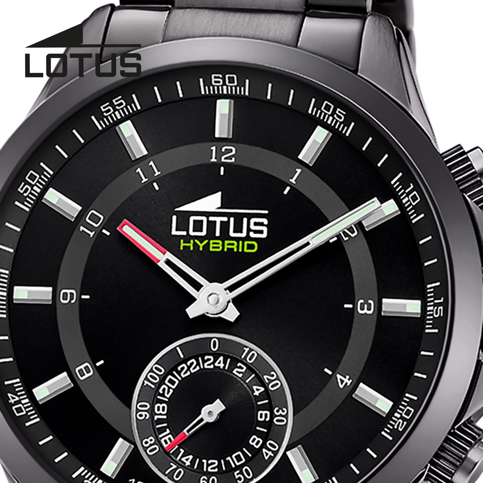 Lotus Chronograph Lotus Herrenuhr Edelstahl grau Lotus, (Chronograph), Herren Armbanduhr rund, groß (ca. 43mm), Edelstahl
