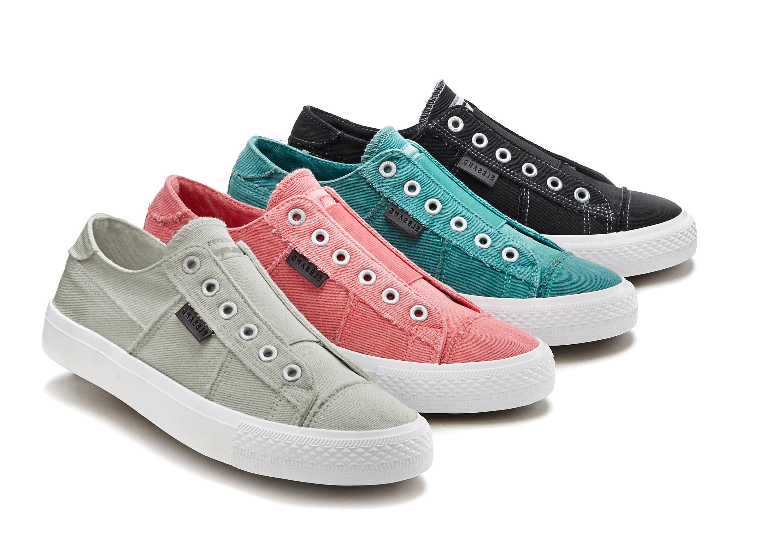 Elbsand Halbschuh, Slipper, Freizeitschuh, Stoffschuhe, Textilschuhe Sneaker Slip-On-Sneaker aus Textil zum Reinschlüpfen mit elastischem Einsatz