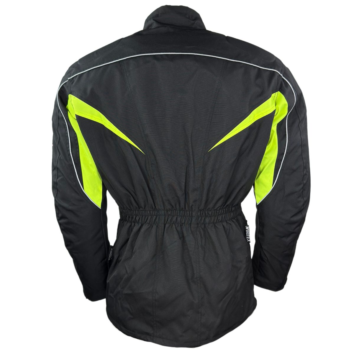 roleff Motorradjacke RO10005 – Schwarz/Neongelb, Protektoren, wasserdicht & atmungsaktiv auch in großen Größen