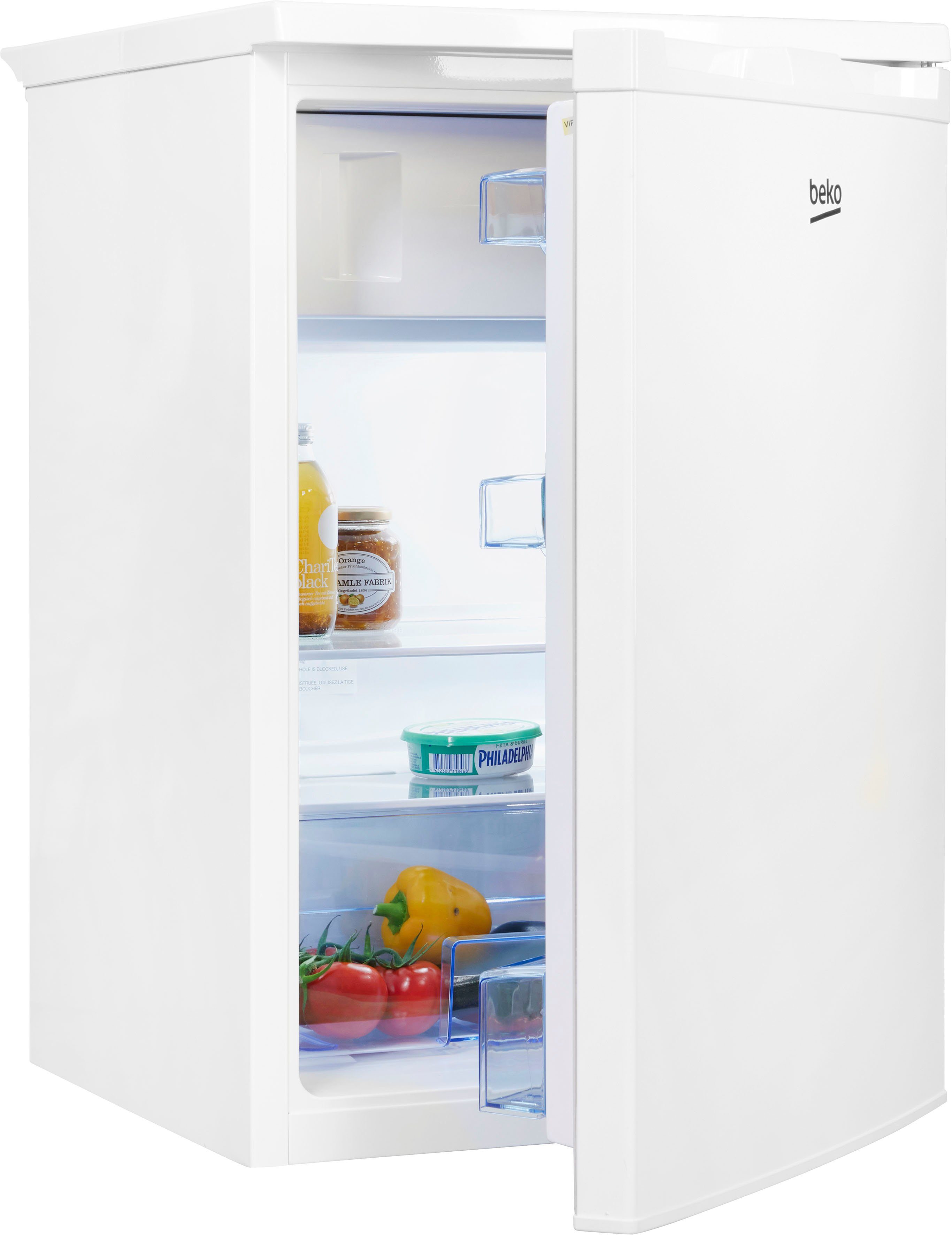 BEKO Kühlschrank TSE1285N, 84 cm hoch, 54 cm breit, Dank MinFrost® wird die  Eisbildung im Gefrierschrank drastisch