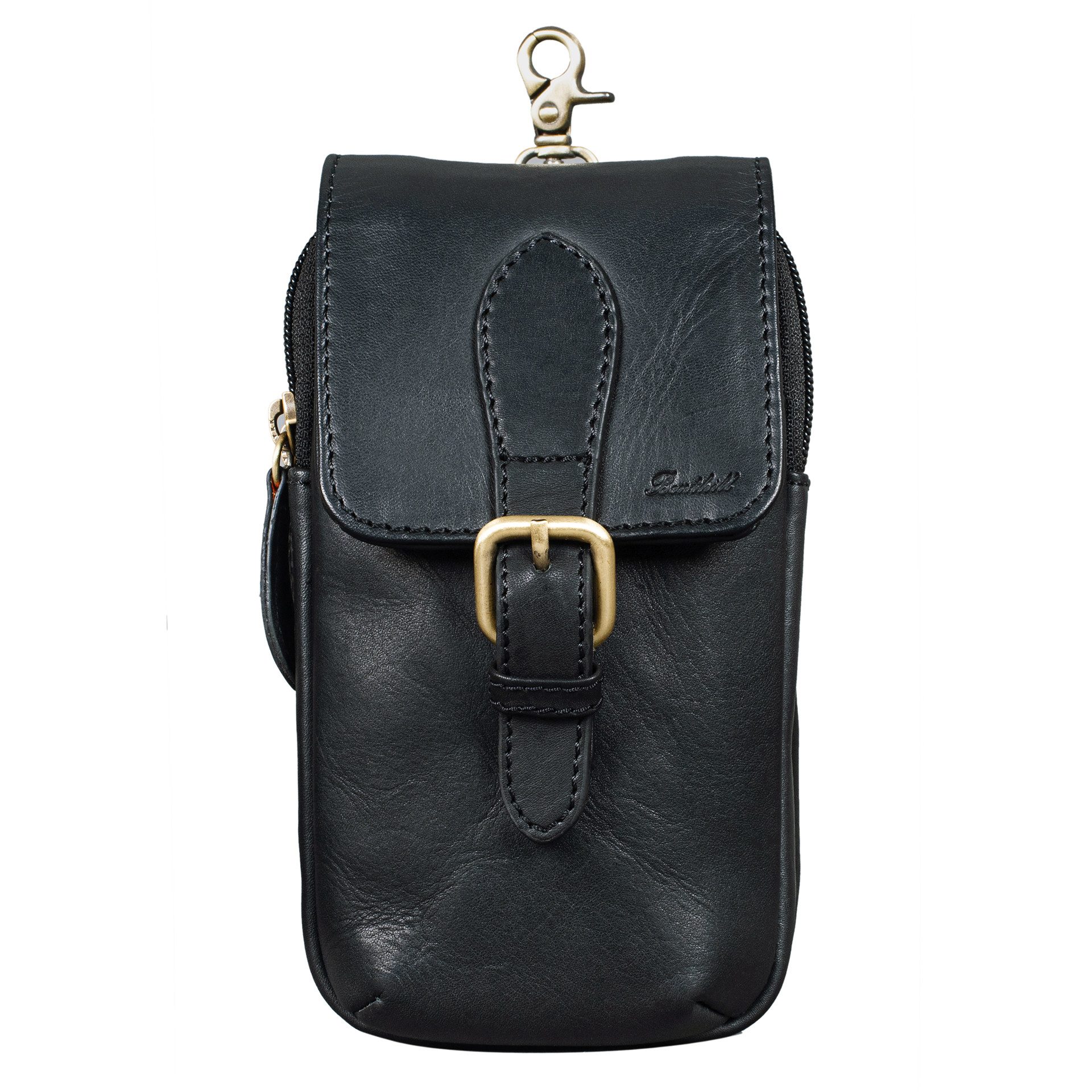 Benthill Gürteltasche Echt Leder Gürteltasche Damen & Herren Hüfttasche Wandertasche, Reißverschlussfach
