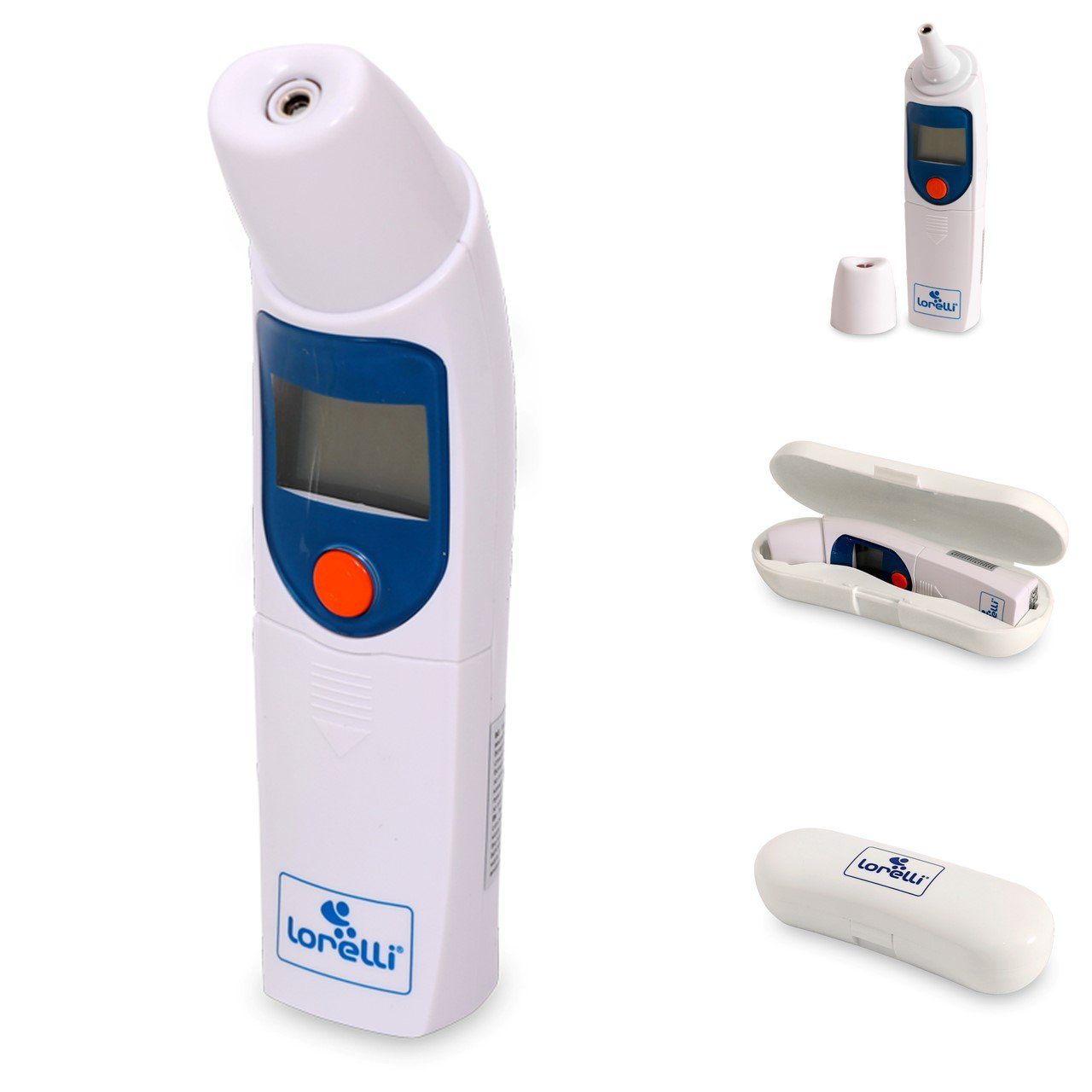 Lorelli Infrarot-Fieberthermometer Infrarot Stirn, LCD-Display, Ohr, für Thermometer 1-tlg., Aufbewahrungsbox