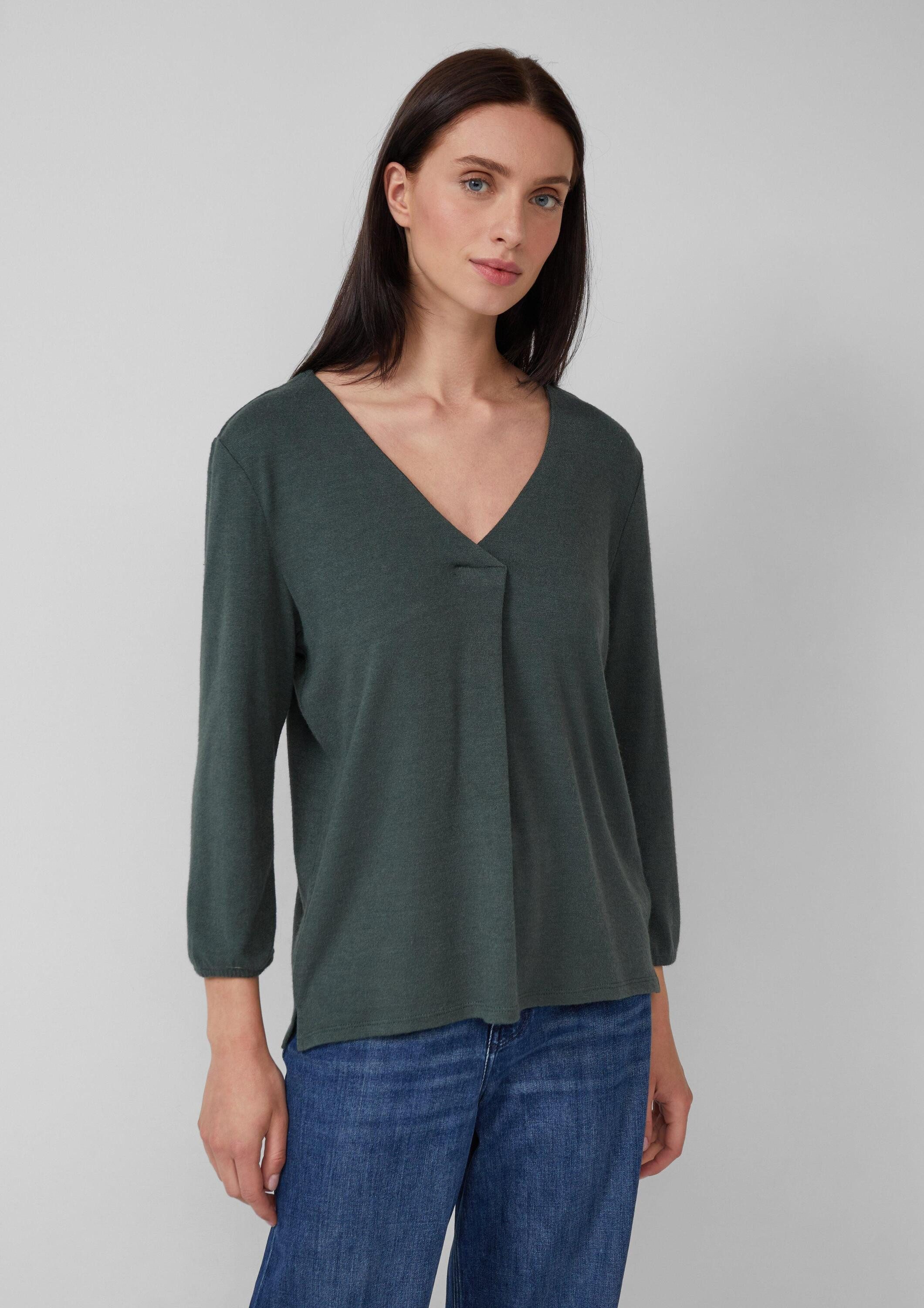 s.Oliver 3/4-Arm-Shirt T-Shirt Meliertes Shirt mit günstig online kaufen