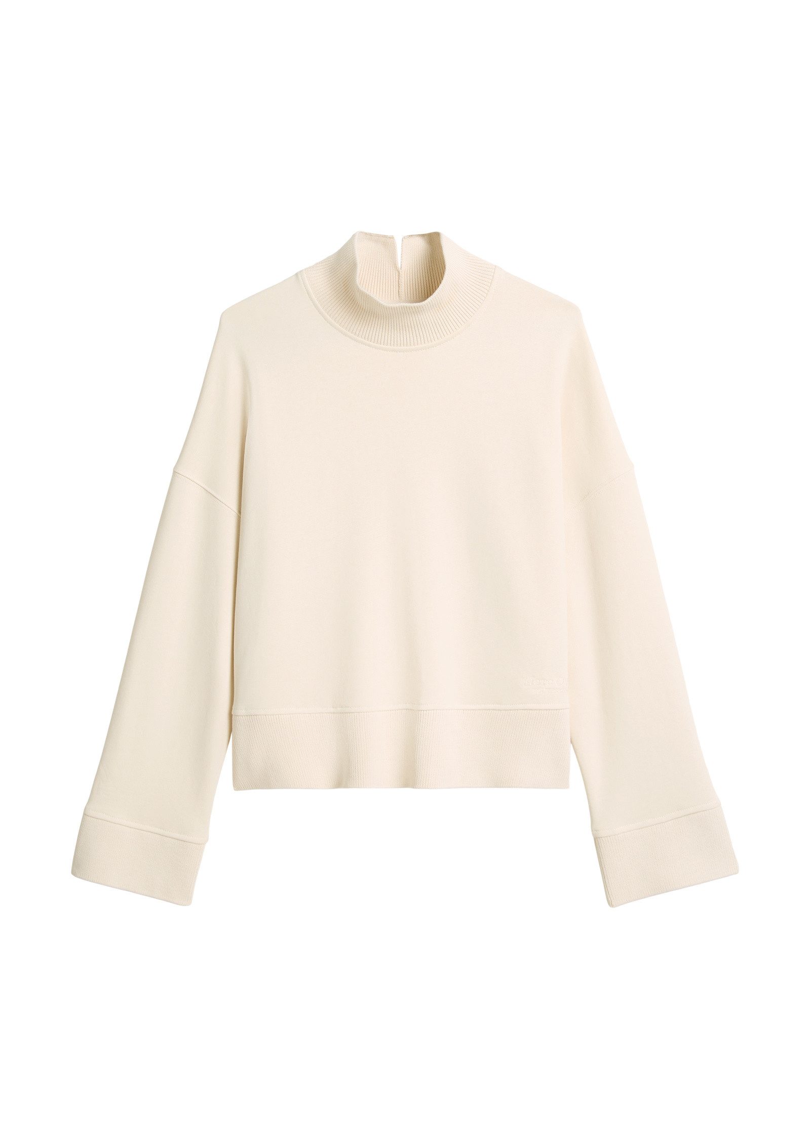 Marc O'Polo Sweatshirt mit breitem Rippstrick-Bund