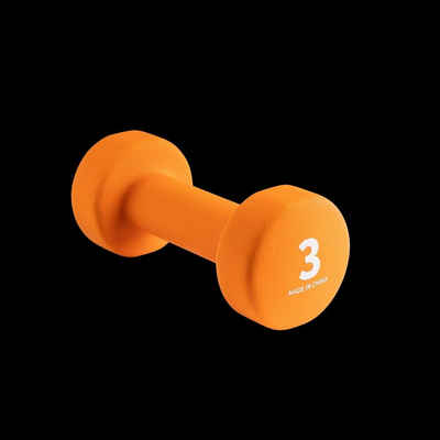 Wonder Core® Dumbbell »Wonder Core – Neoprene Dumbbell – 3 kg Orange, Hantel, Fitness«