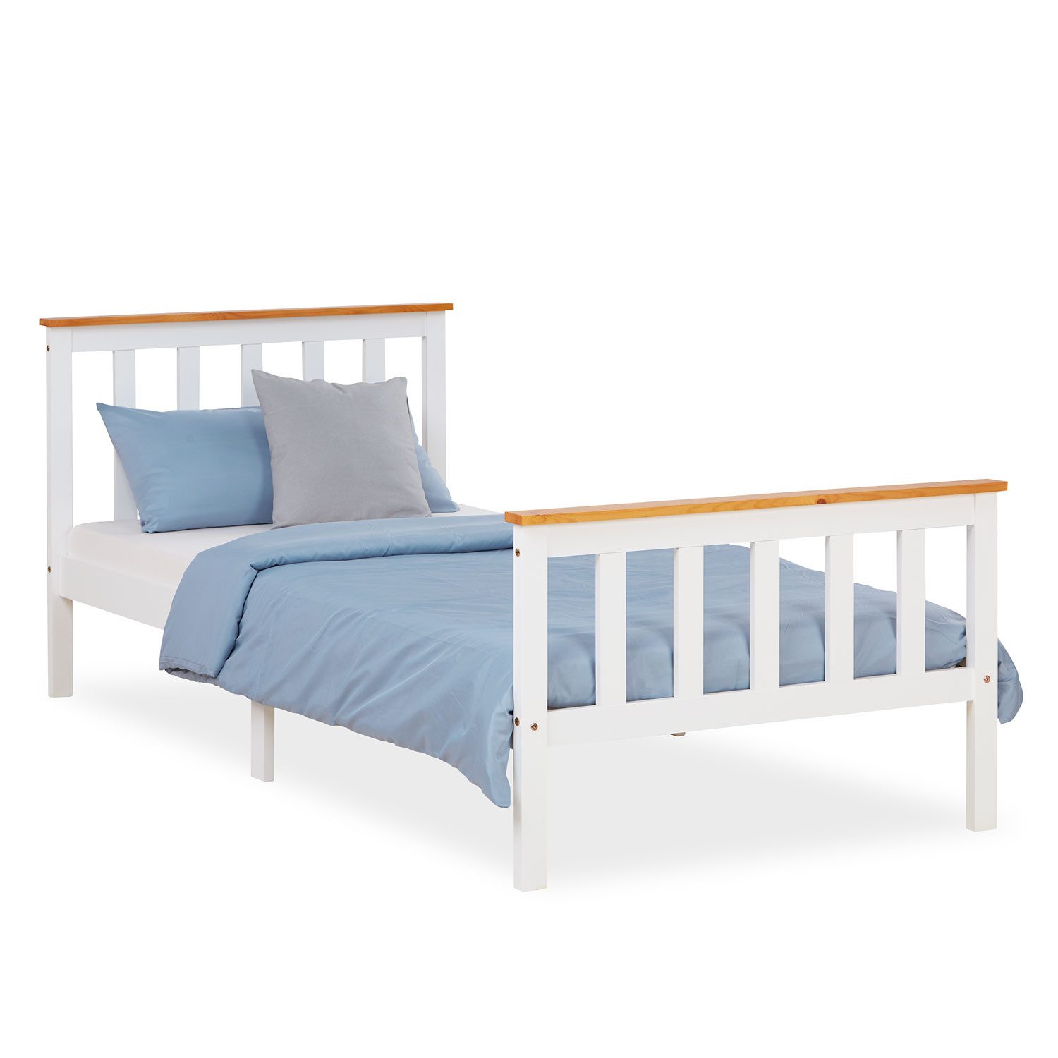 Homestyle4u Holzbett 90/140x200 70x140 Doppelbett Jugendbett günstig online kaufen