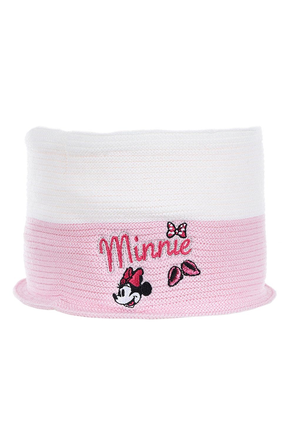 Disney Minnie Mouse Loop Kinder Mädchen Winter-Schal Strick-Schlauch-Schal Mini Maus