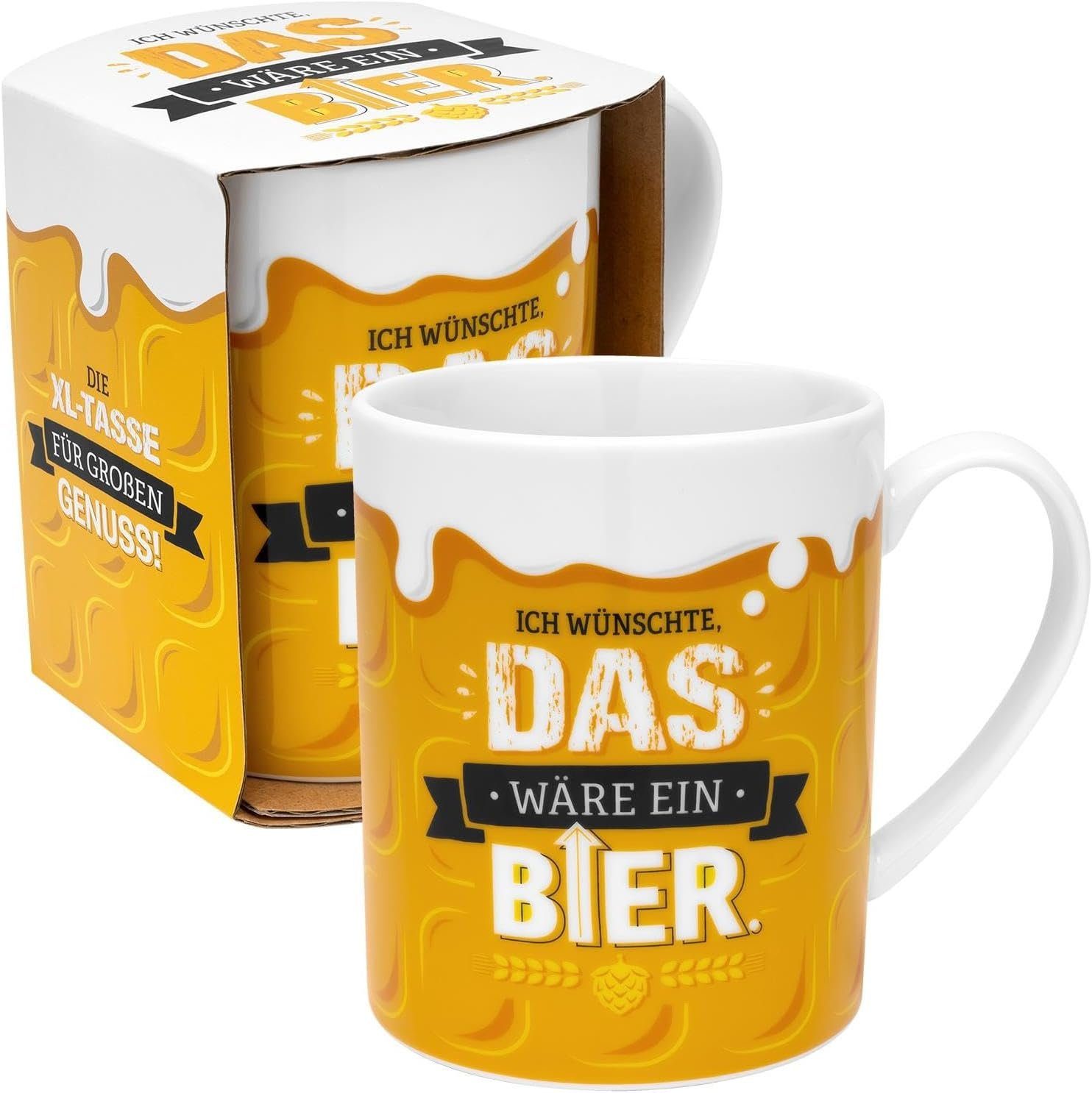 Kaffee & Sheepworld 60cl Becher Kaffeetasse Tasse Gruss Sheepworld 48813 Co, Porzellan Tee XL-Tasse Material: Bier