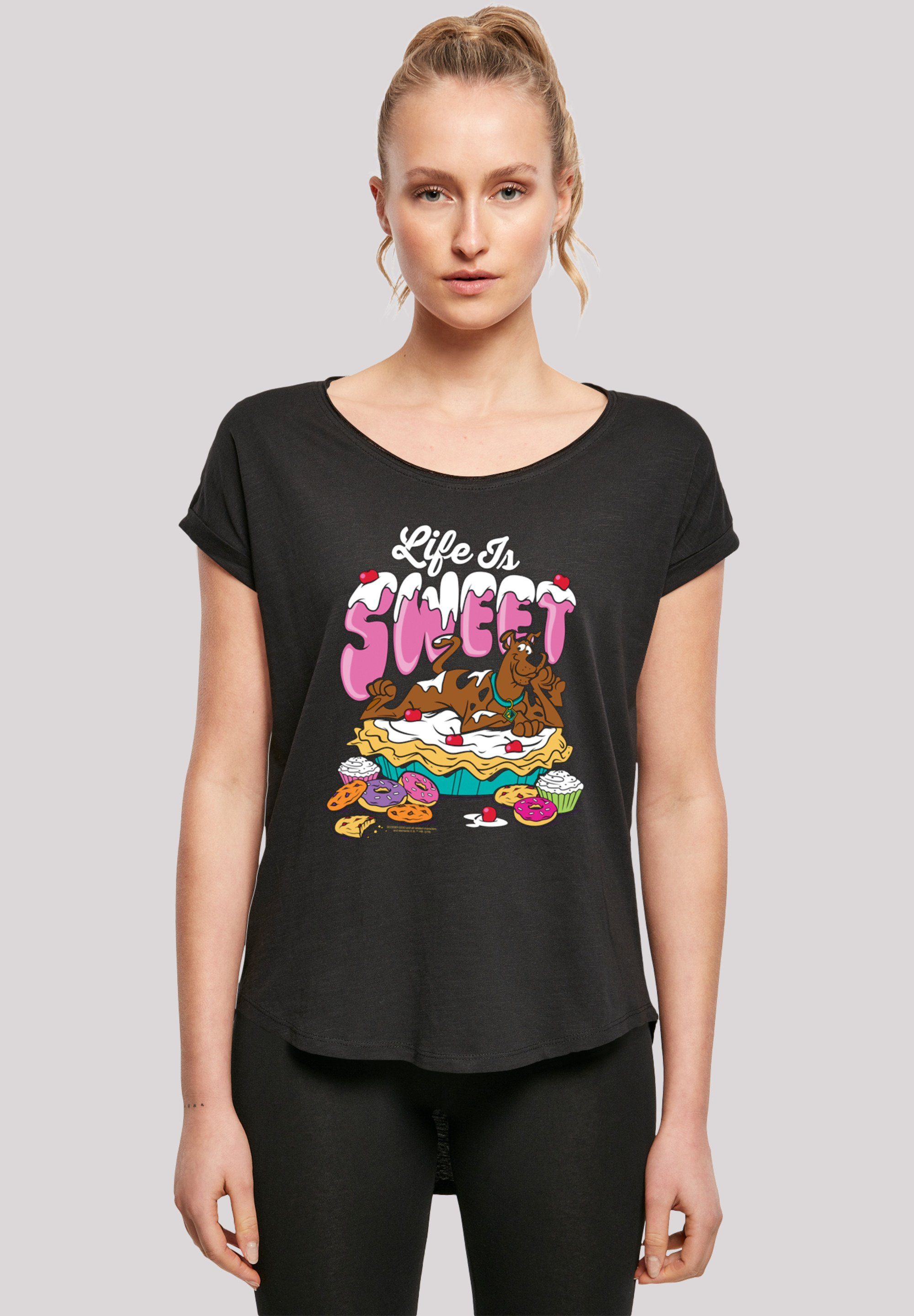 Damen Shirts F4NT4STIC T-Shirt Scooby Doo Life Is Sweet