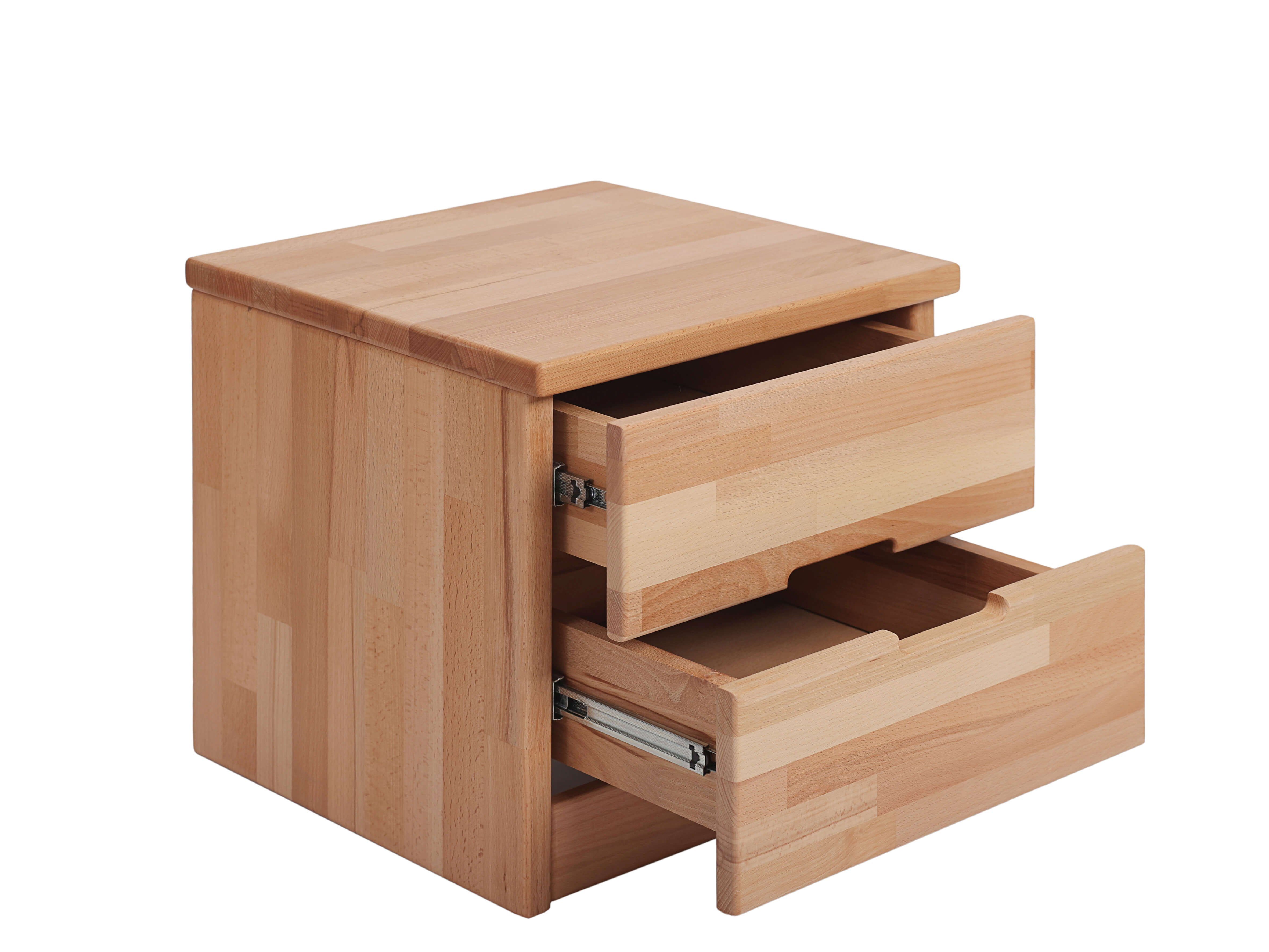 Krok Wood Nachttisch Elsa aus Massivholz 40x40x40 cm günstig online kaufen