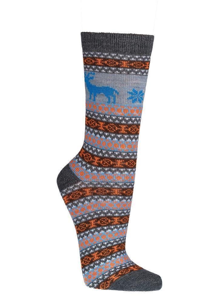6 Paar Norwegersocken Mit Schafwolle - Kniestrümpfe Mit Anti-Loch-Garantie