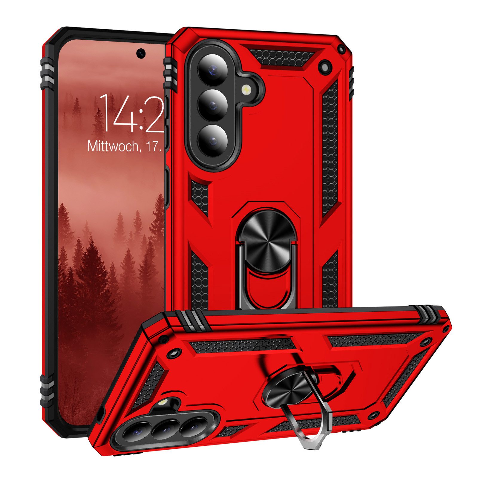 Tec-Expert Handyhülle Outdoor Cover Hülle für Samsung Galaxy A57 5G, Premium Schutz Hülle aus verstärktem Polycarbonat