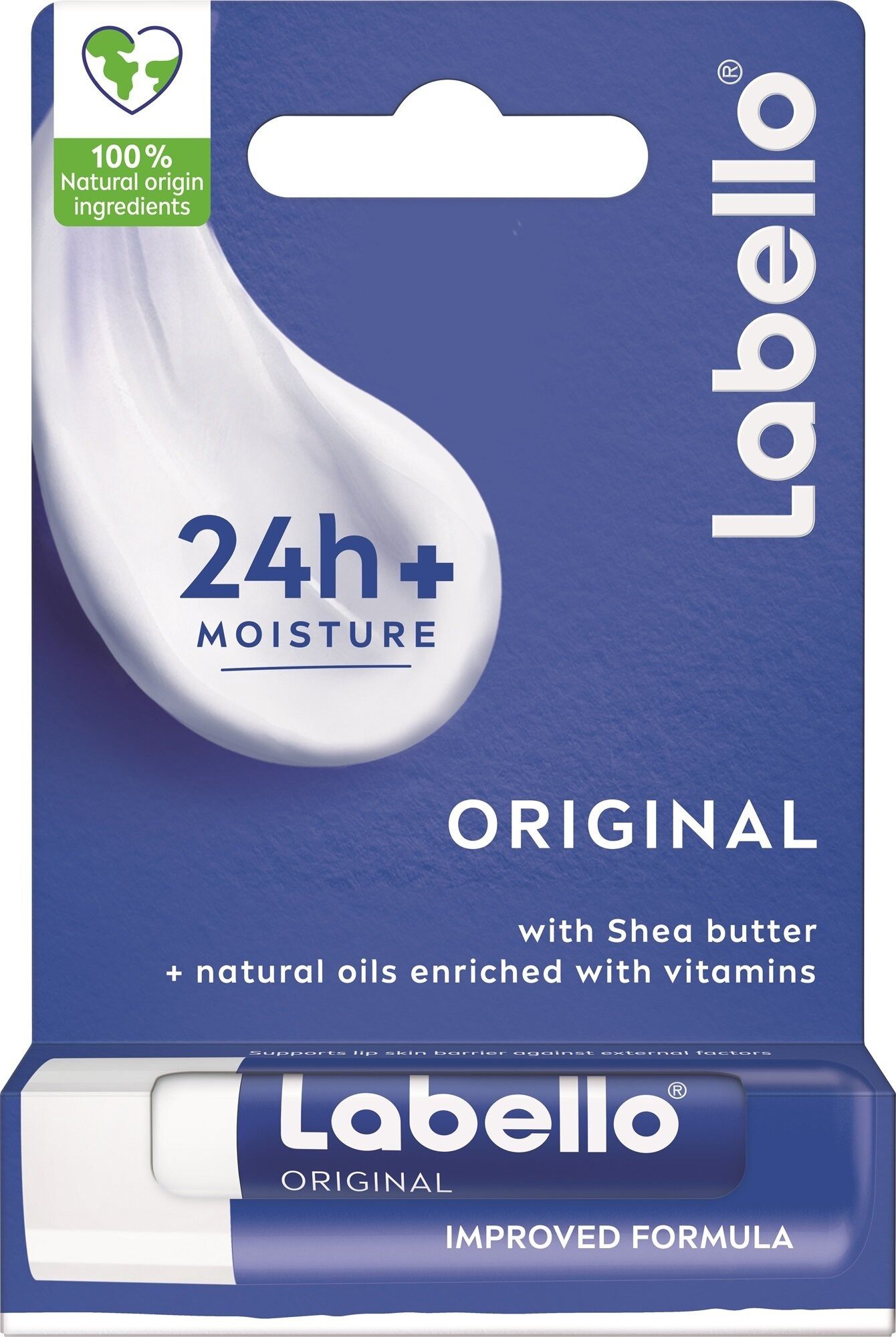 Labello Lippenbalsam Labello Original 24h-Feuchtigkeits-Lippenbalsam