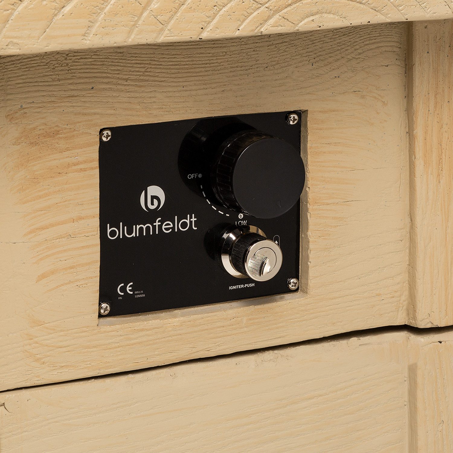 Blumfeldt Corinth fire bowl (set), gas heater, patio heater, outdoor