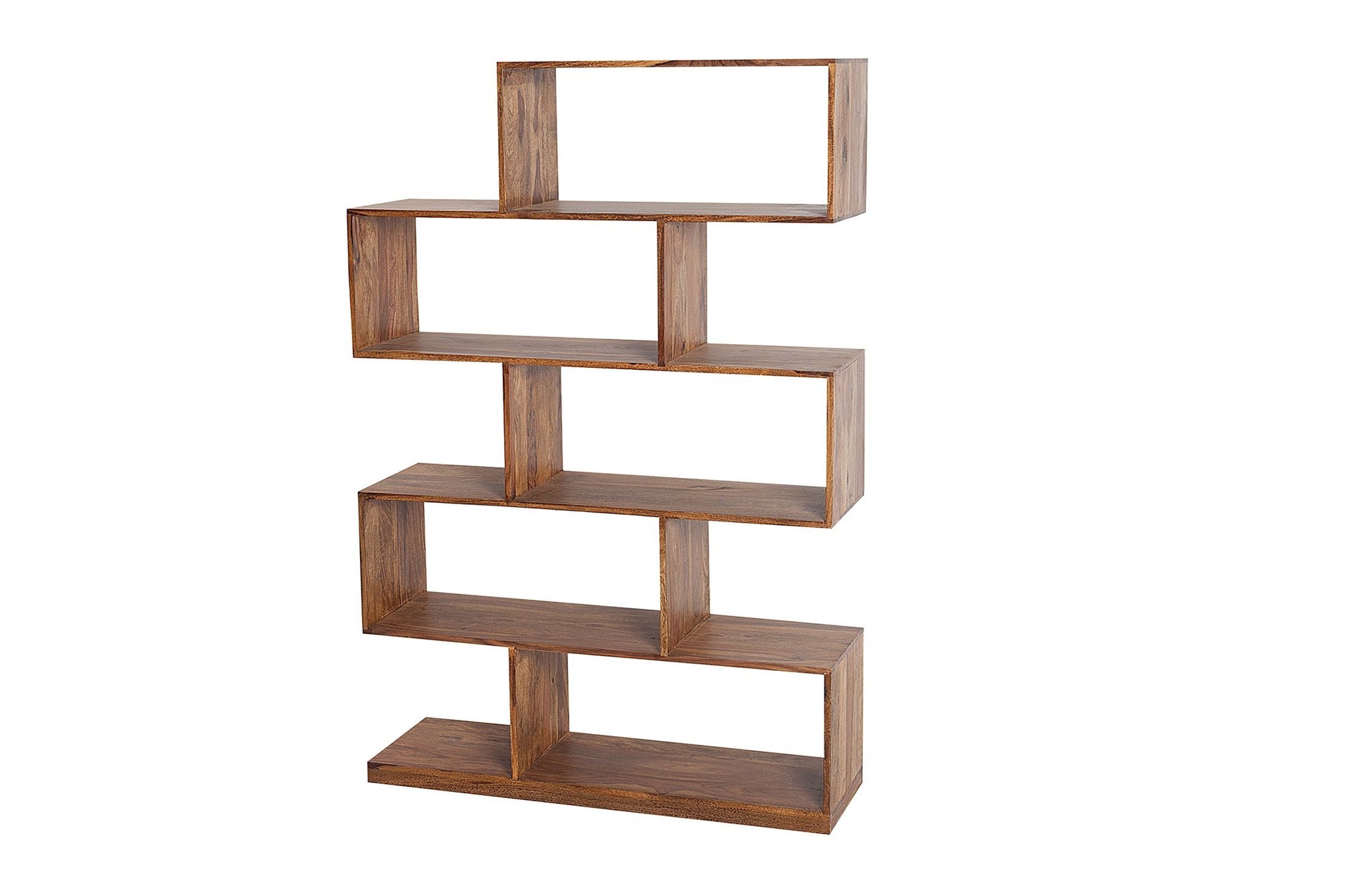 Licht-Erlebnisse Standregal MAKASSAR, Holz massiv 100 x 150 cm modernes Design