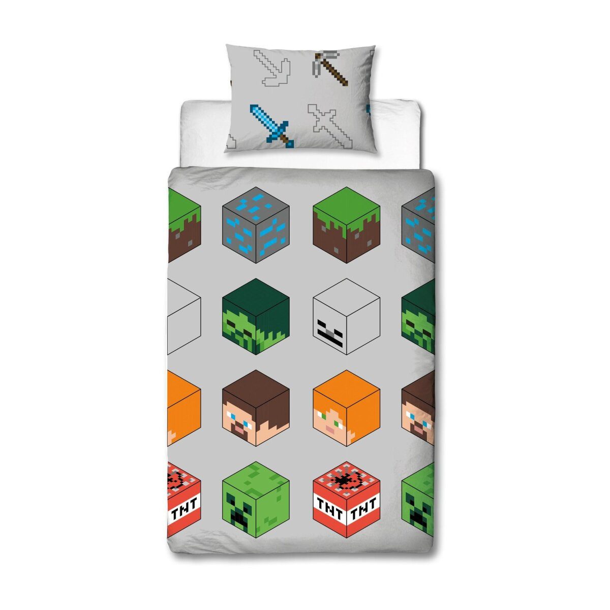 Minecraft Kinderbettwäsche Minecraft Bettwäsche Set für günstig online kaufen