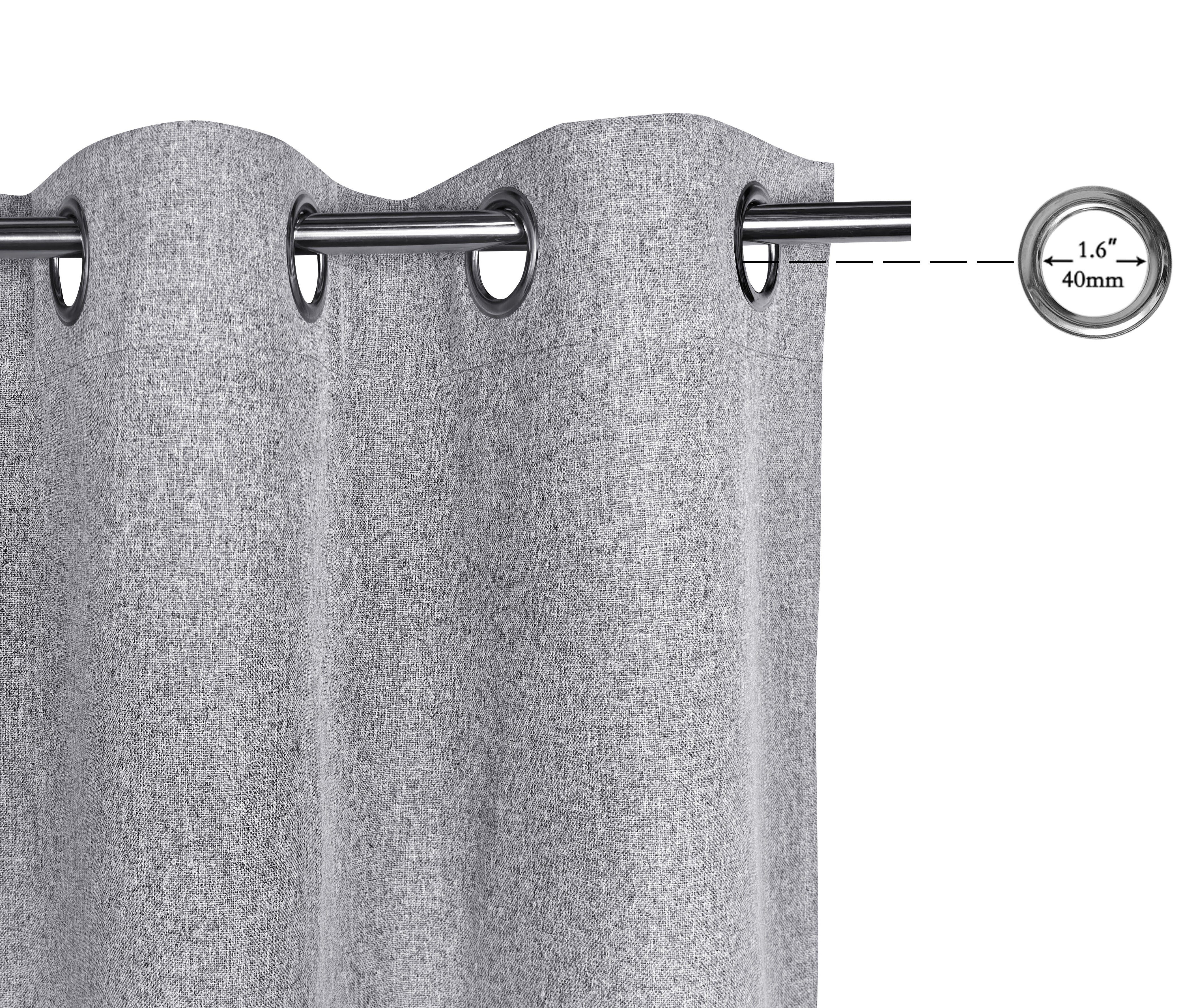 OTTO home Verdunkelungsvorhang Ronnel (2 St), Ösen, verdunkelnd, Polyester, 2er Set, verdunkelnd, einfarbig