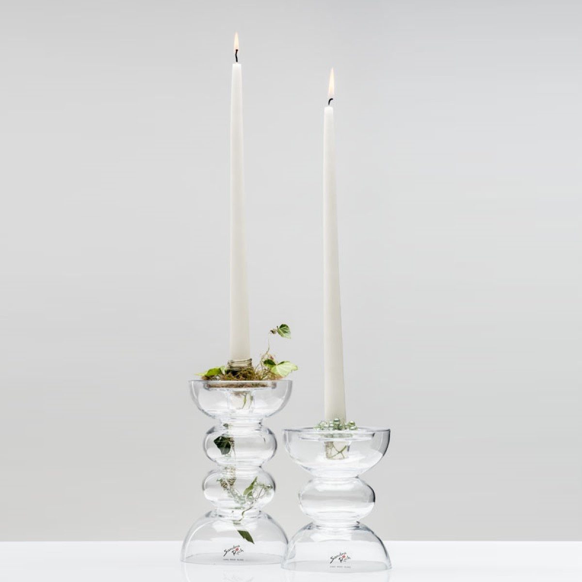 Sandra Rich Kerzenständer Kerzenhalter & Vase, "SHINE" 20cm. Kerzenständer, moderne Vase