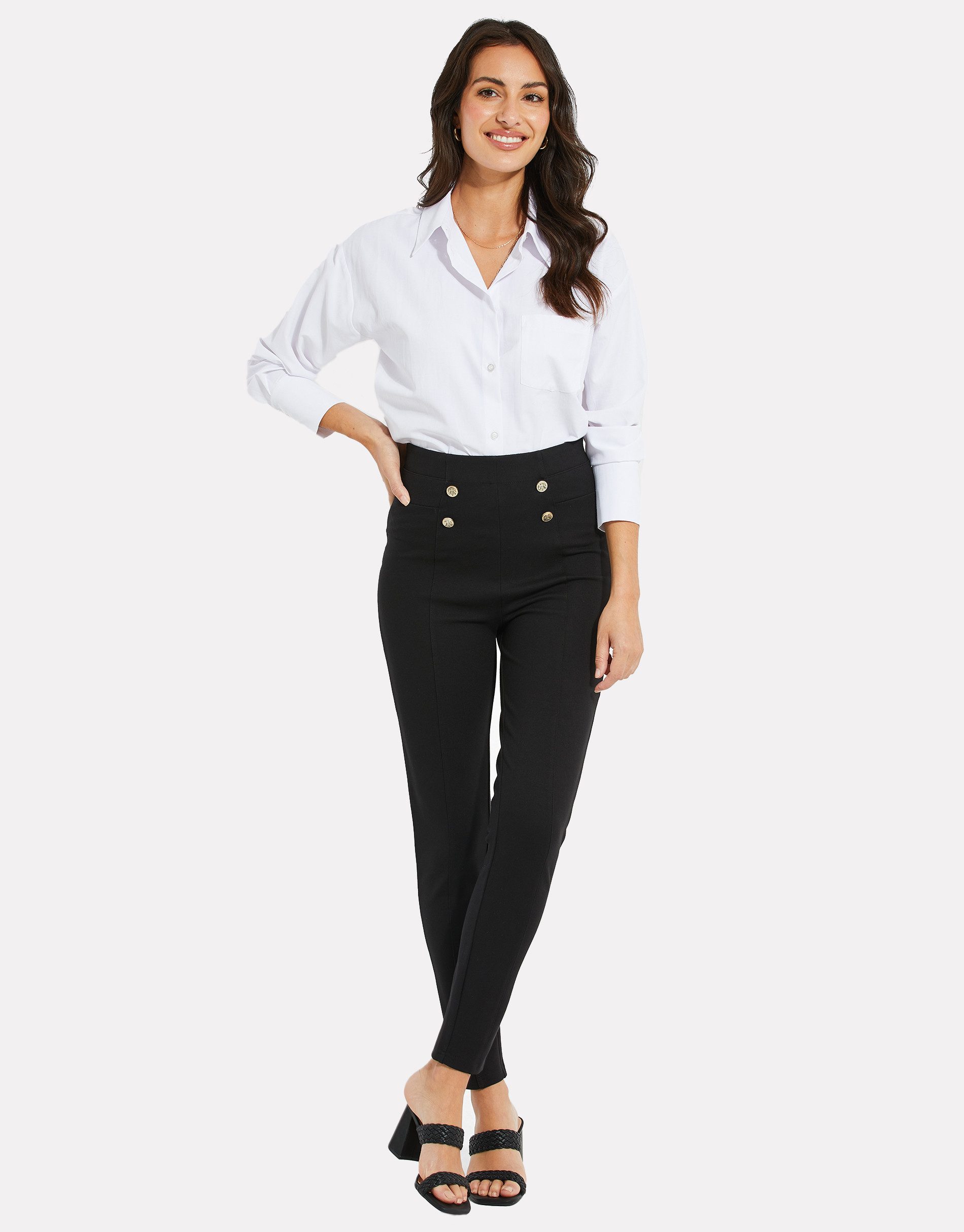 Threadbare Stoffhose THB William Trouser with Military Button (1-tlg) mit e günstig online kaufen